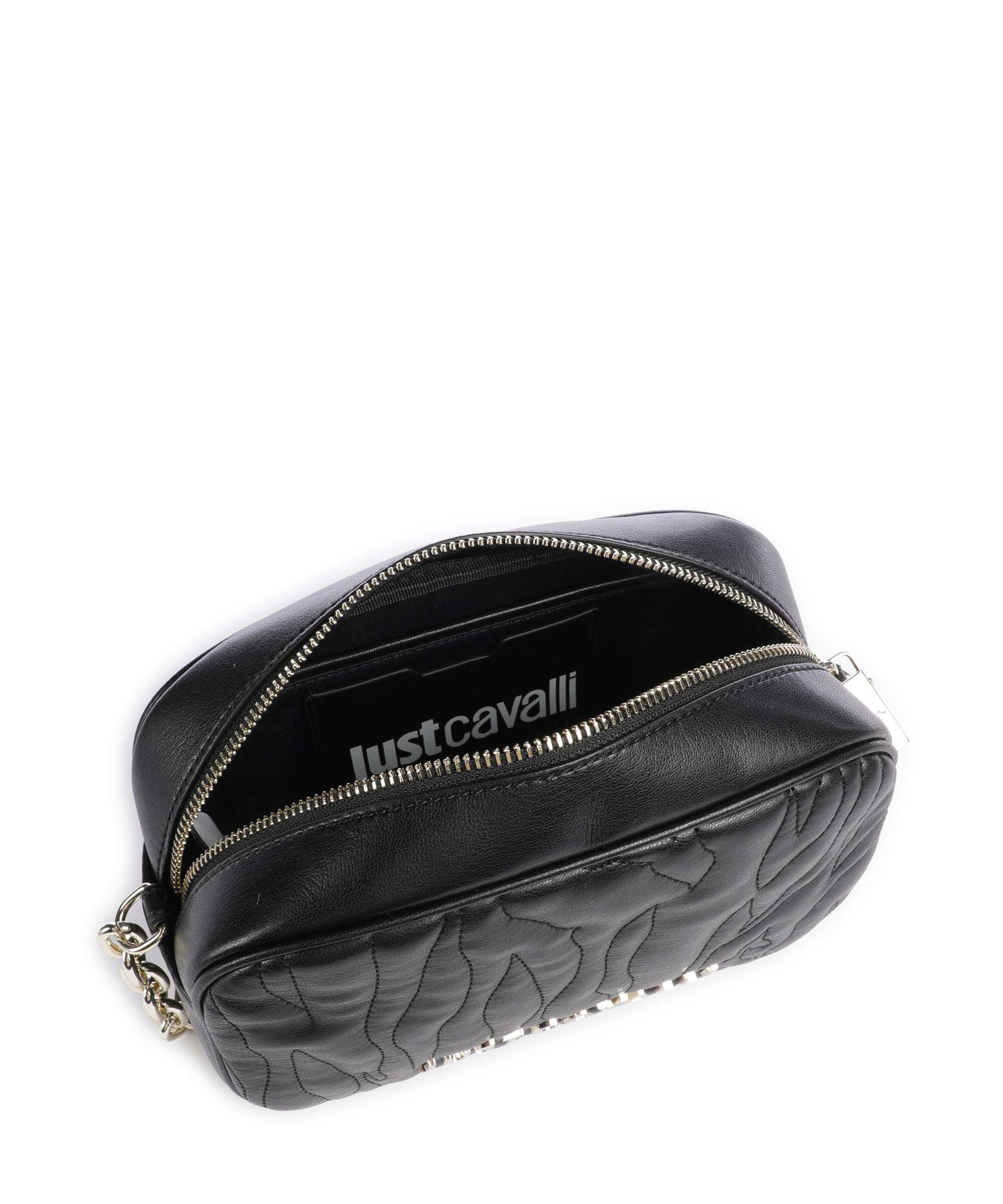 Just Cavalli Quilted Zebra Sac bandoulière black - Image 6