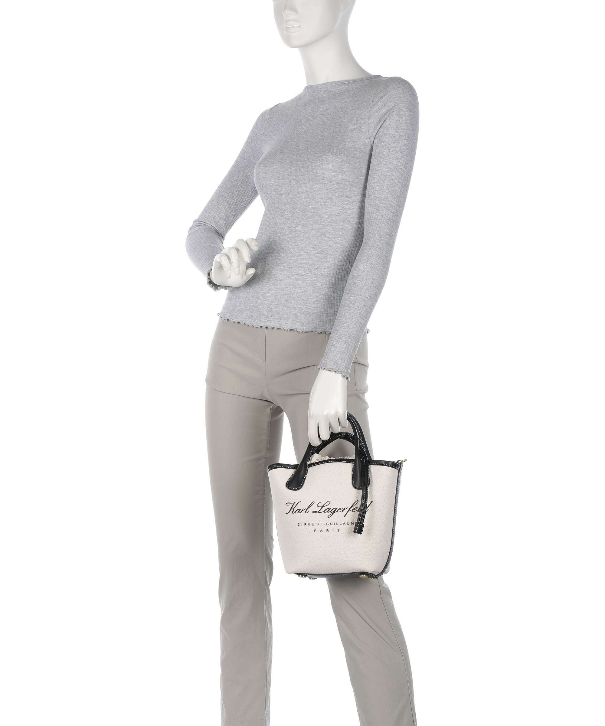Karl Lagerfeld Hotel Karl Small Sac bandoulière natural/black - Image 3