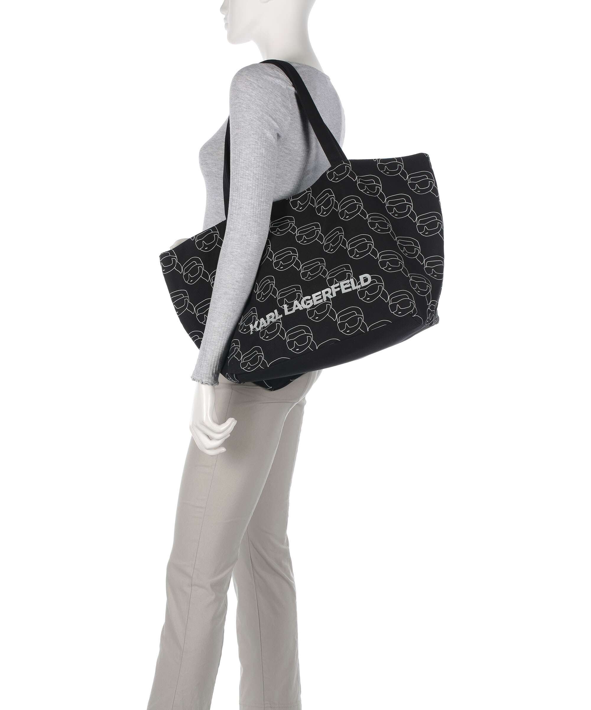 Karl Lagerfeld Ikon Cabas black/white - Image 3