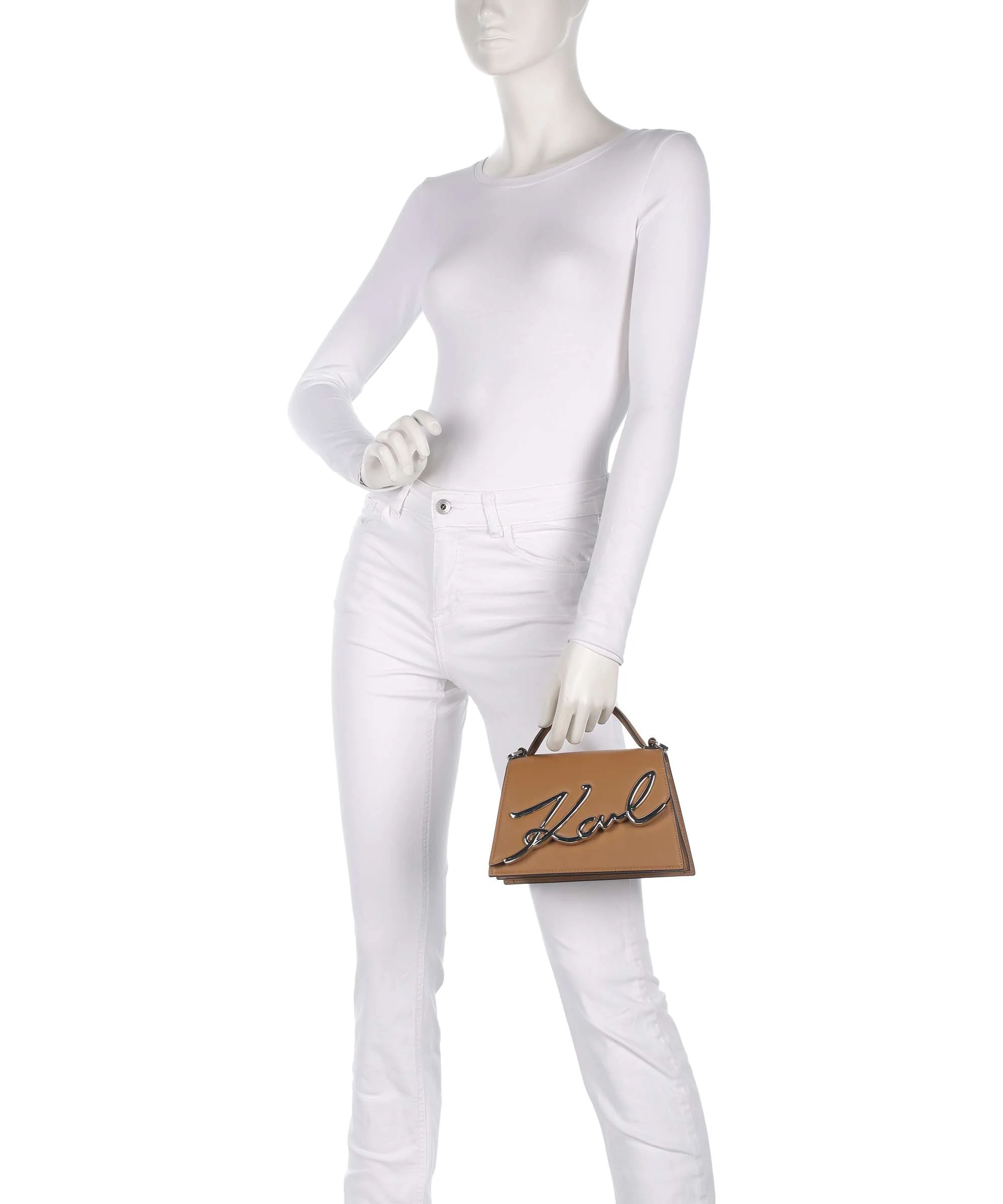 Karl Lagerfeld K/Signature 2.0 Sac bandoulière caramel - Image 3