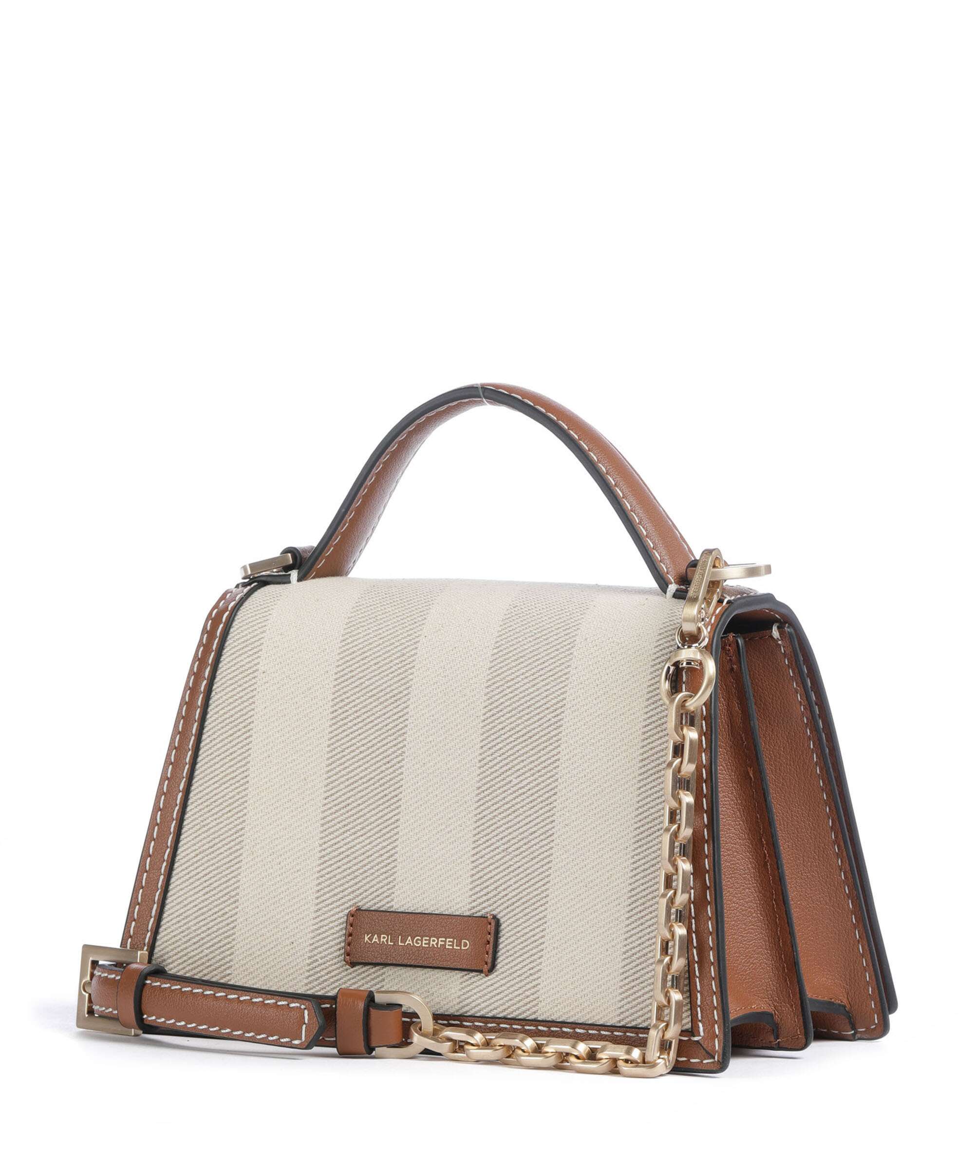 Karl Lagerfeld K/Signature 2.0 Small Sac bandoulière natural canvas/tan - Image 2
