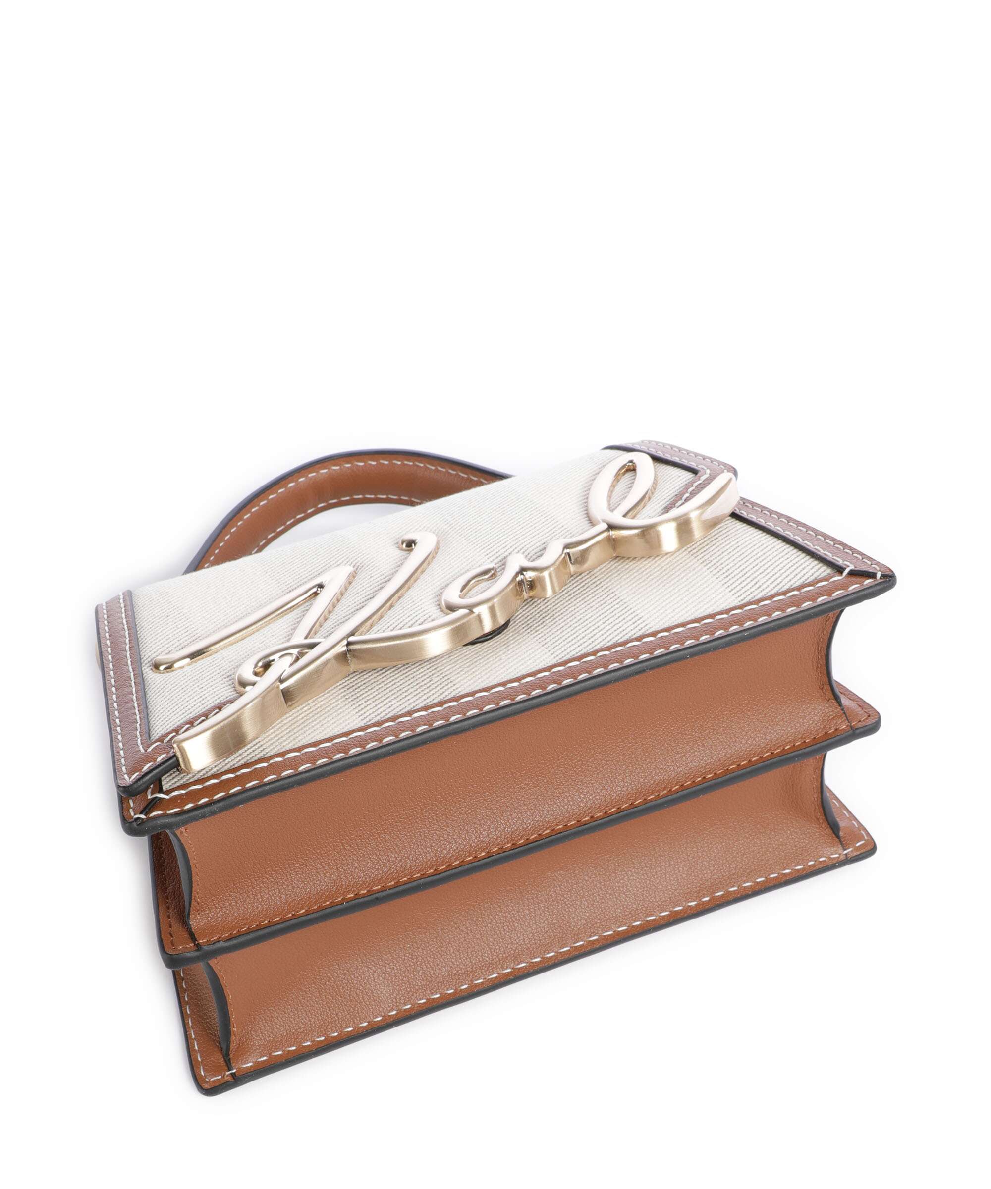 Karl Lagerfeld K/Signature 2.0 Small Sac bandoulière natural canvas/tan - Image 5