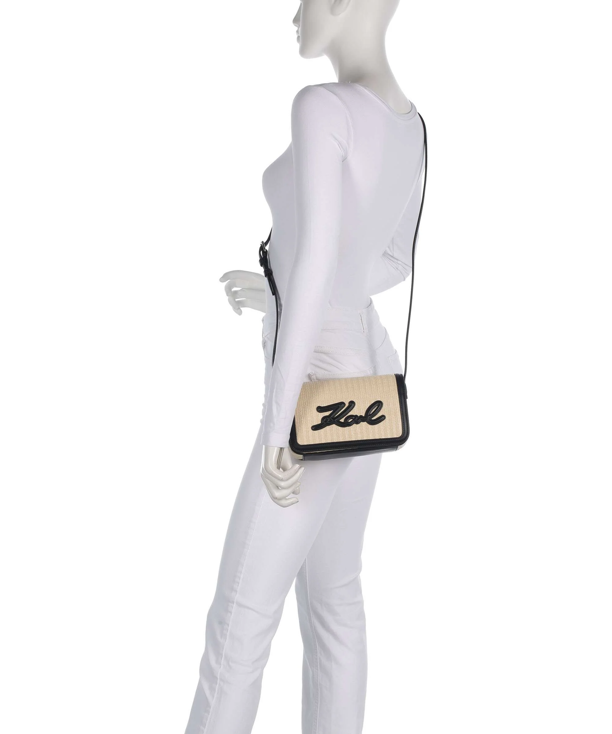 Karl Lagerfeld K/Signature Sac bandoulière natural/black - Image 3