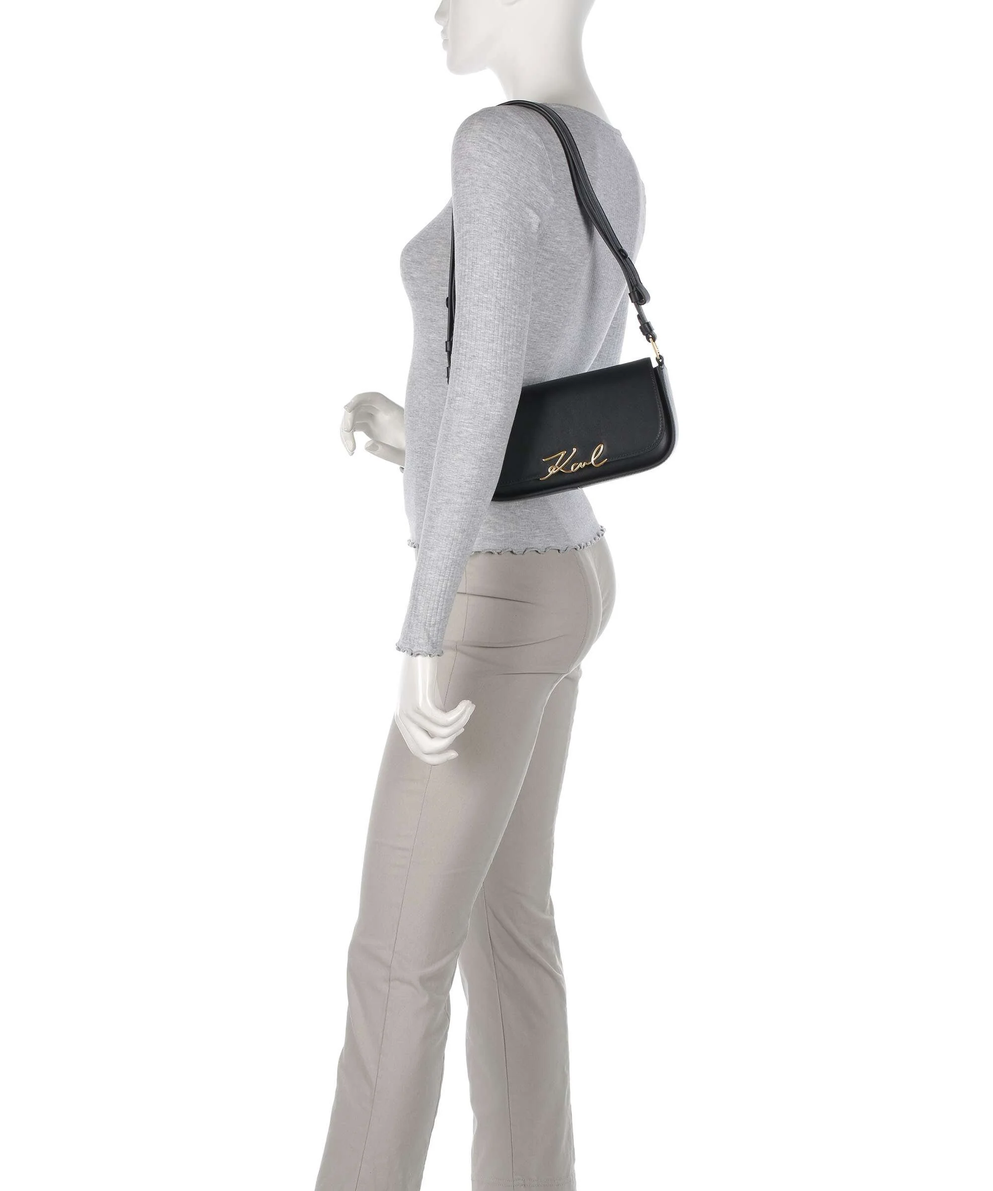 Karl Lagerfeld K/Signature Sac porté épaule black/vibration gold - Image 3