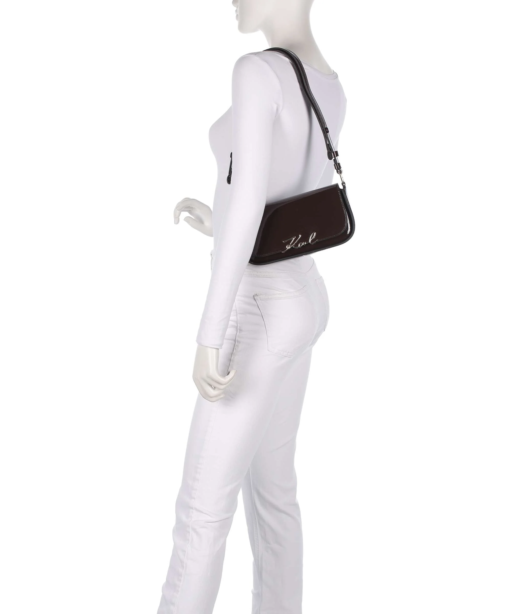 Karl Lagerfeld K/Signature Sac porté épaule tobacco - Image 3