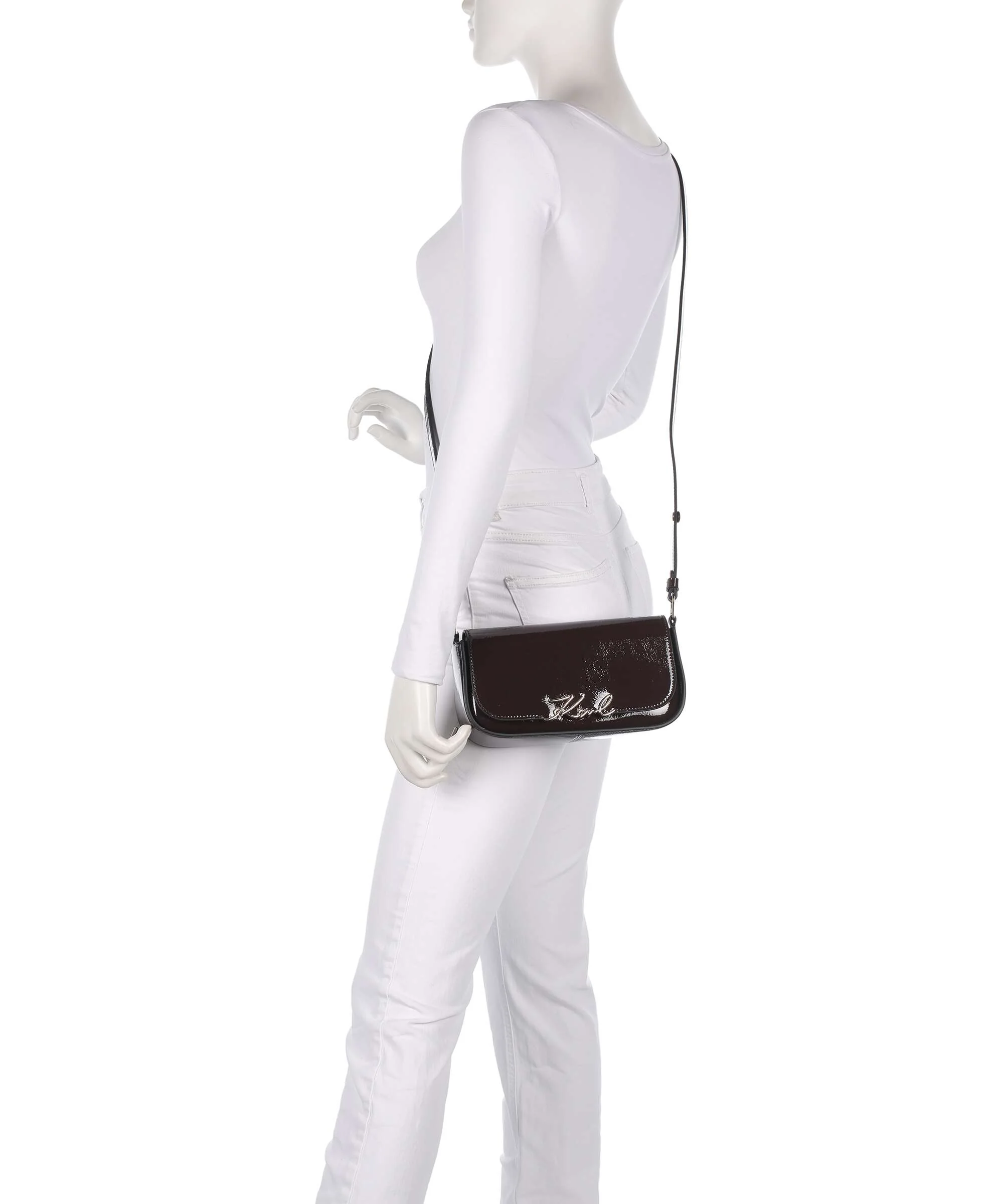 Karl Lagerfeld K/Signature Sac porté épaule tobacco - Image 4