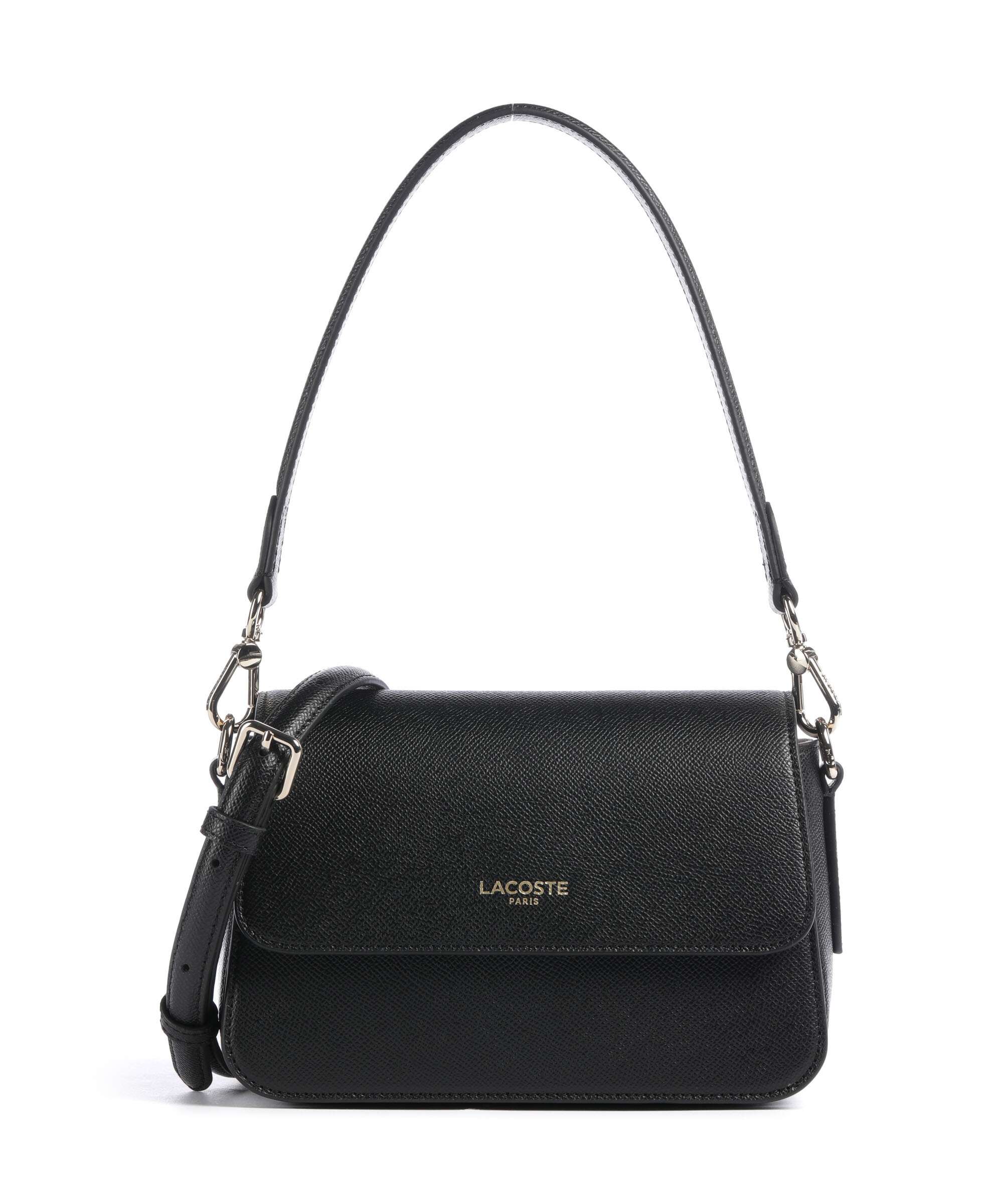 Lacoste Champs Elysees Sac porté épaule noir
