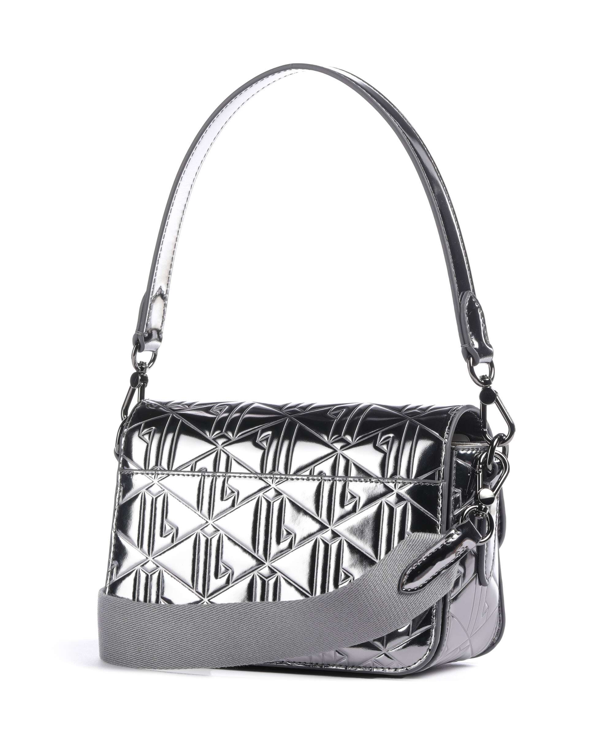 Lacoste Holiday Sac porté épaule shiny dark silver - Image 2