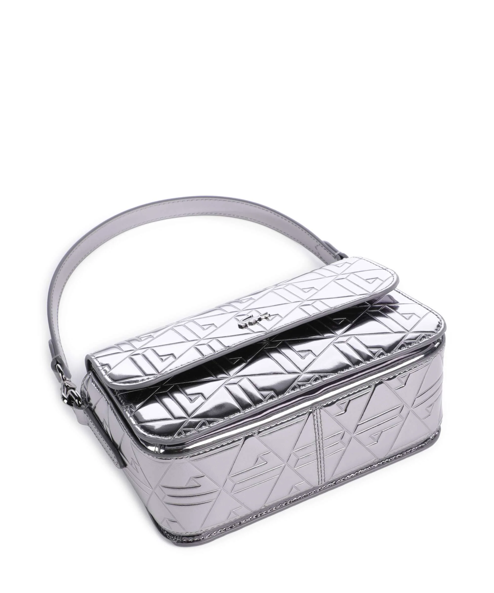Lacoste Holiday Sac porté épaule shiny dark silver - Image 6