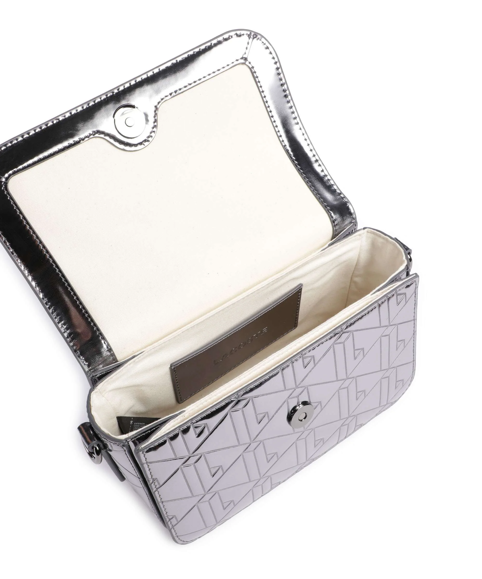 Lacoste Holiday Sac porté épaule shiny dark silver - Image 7
