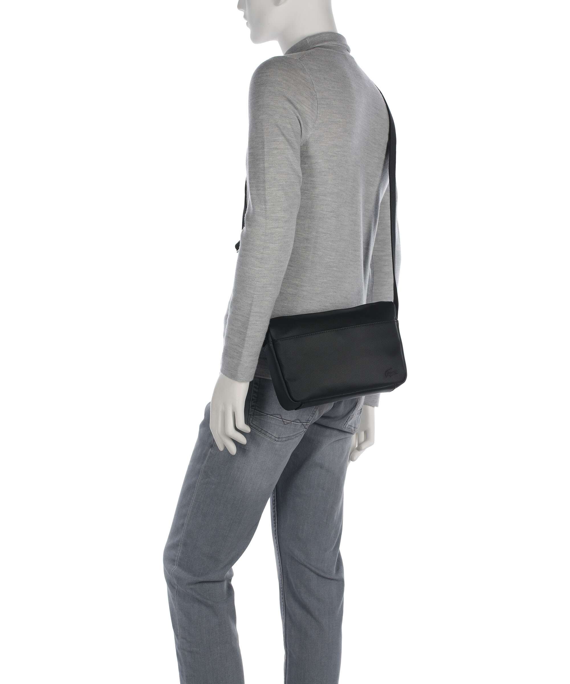 Lacoste Mens Classic Sac bandoulière noir - Image 3
