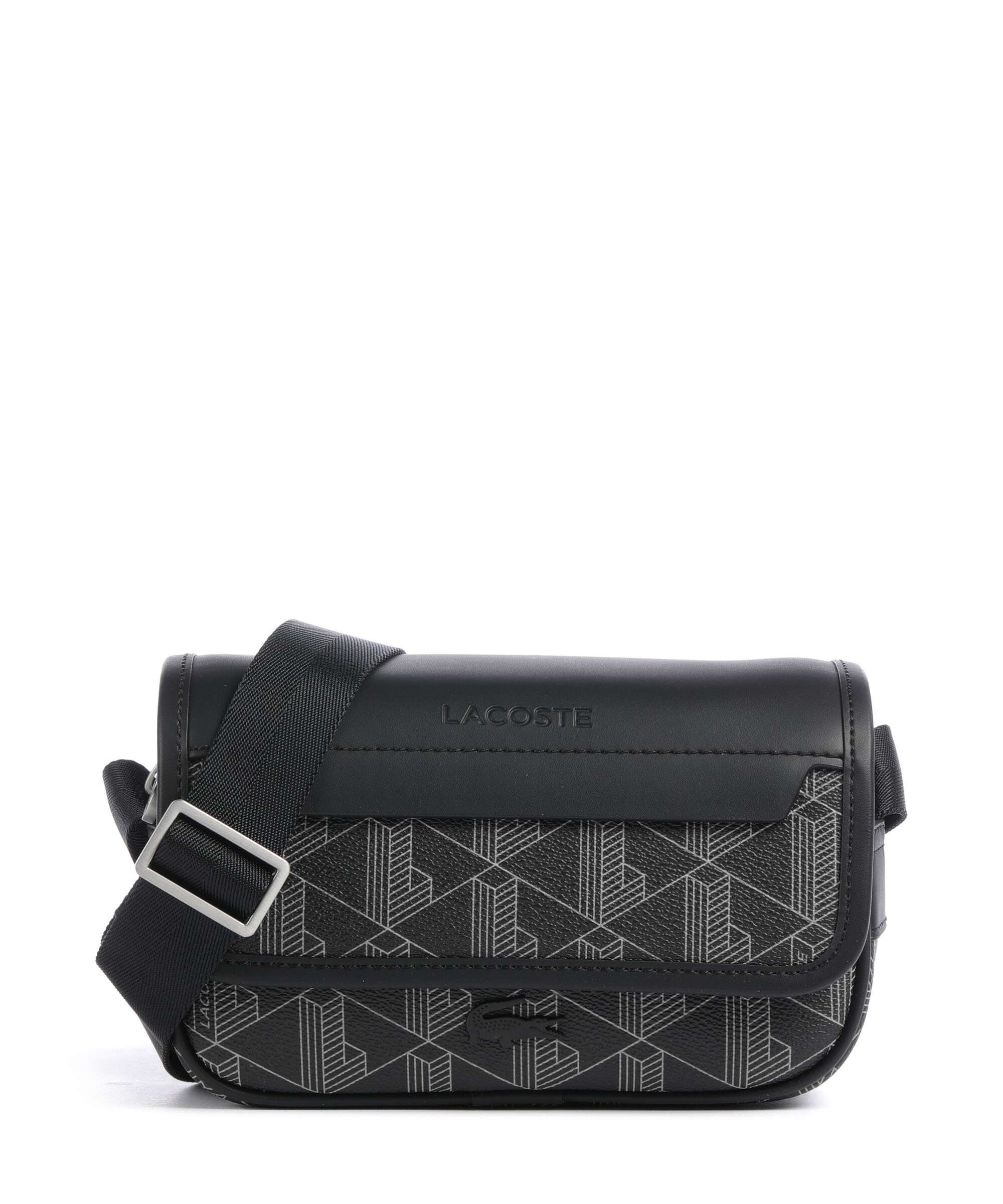 Lacoste The Blend Sac bandoulière monogram/noir/gris