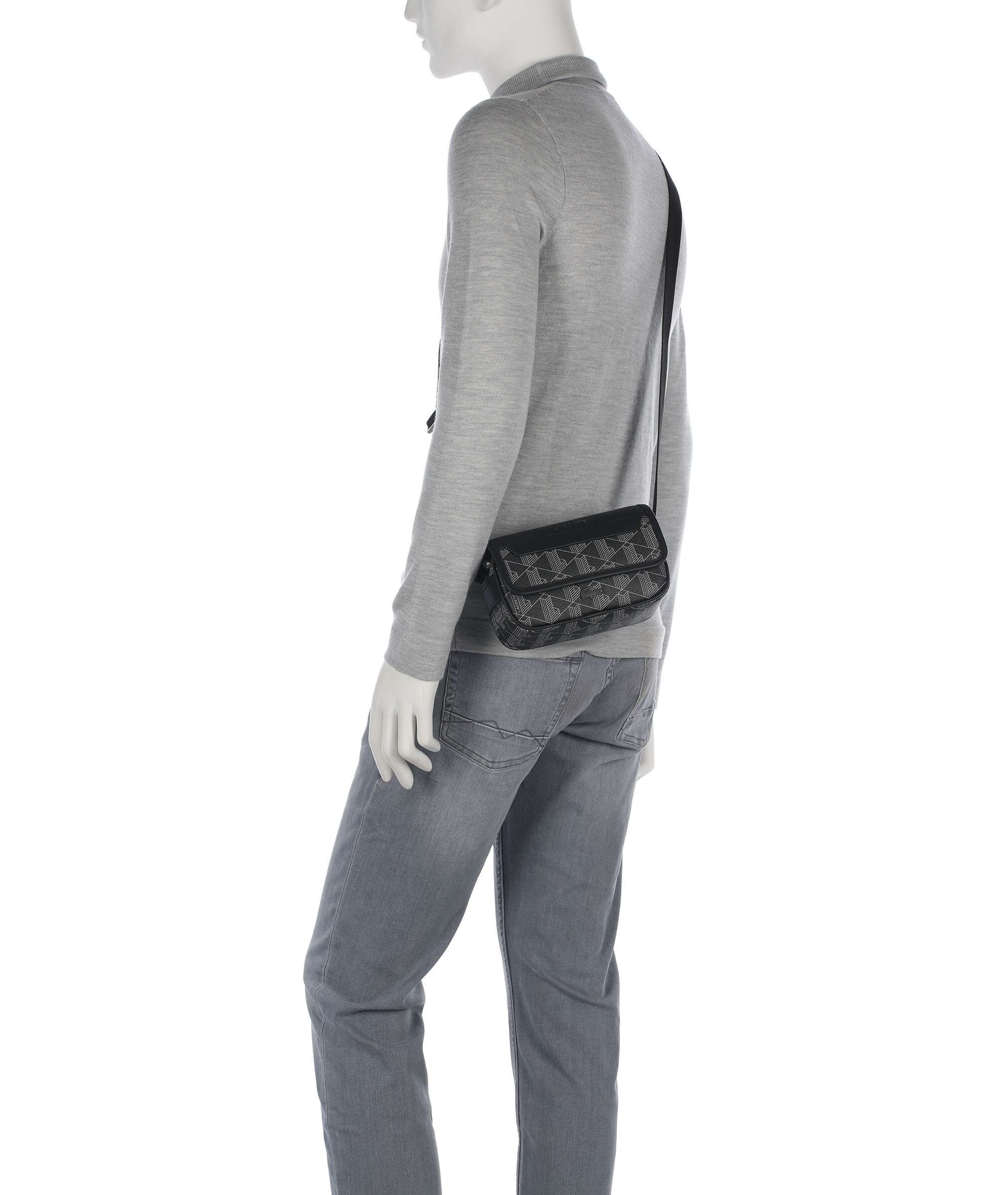 Lacoste The Blend Sac bandoulière monogram/noir/gris - Image 3
