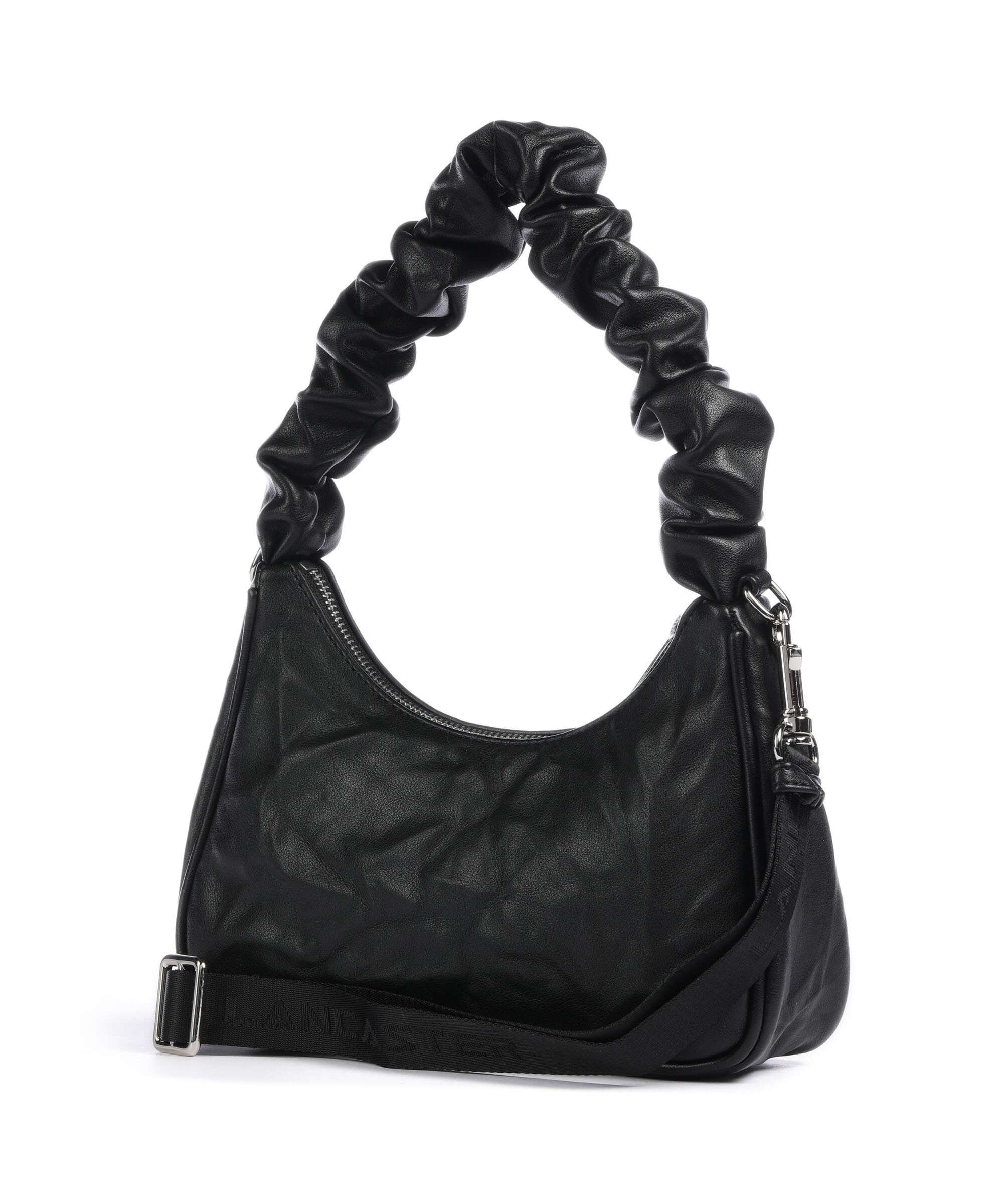 Lancaster Actual Froissé Sac porté épaule noir - Image 2
