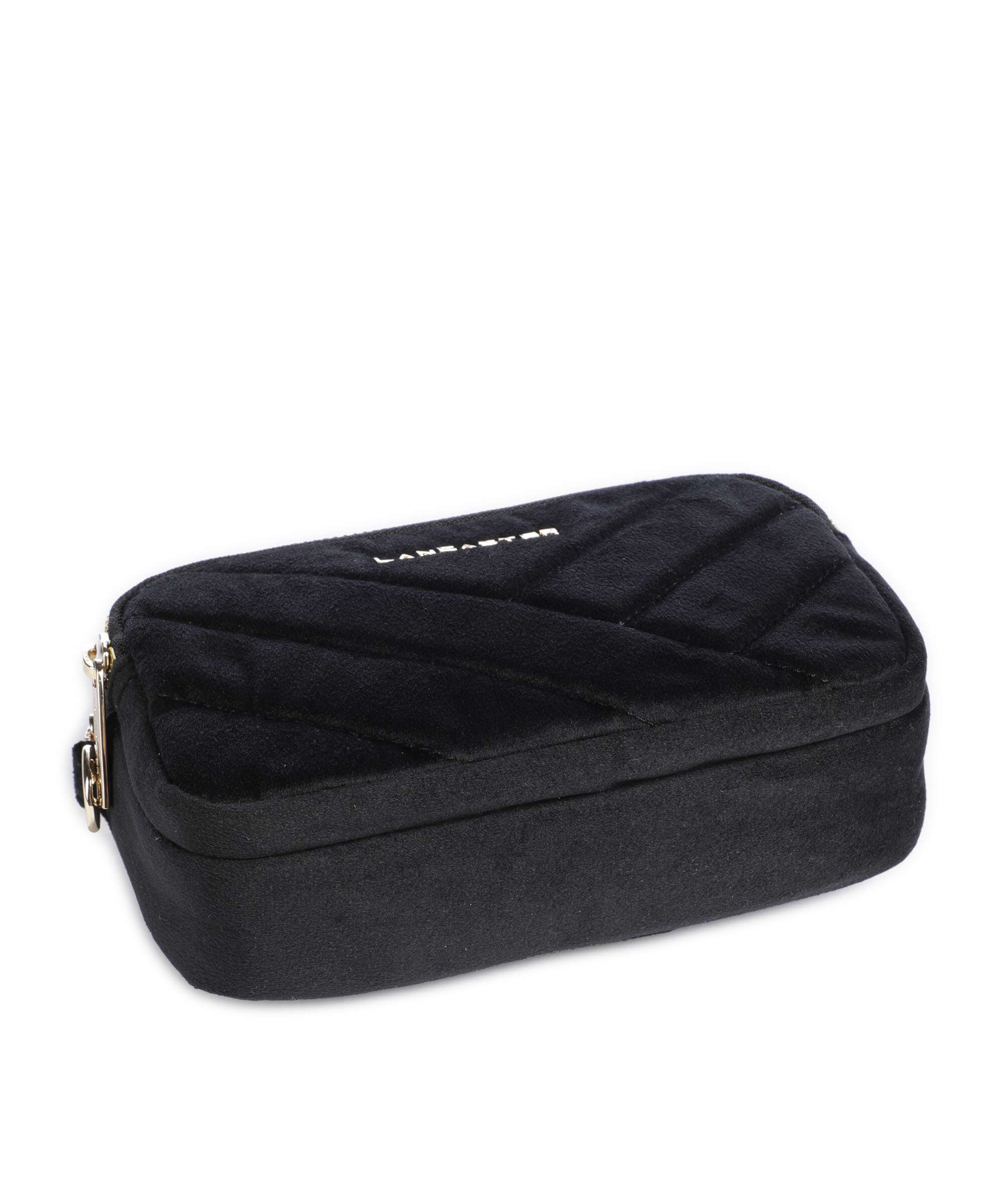 Lancaster Actual Velvet Matelassé Sac bandoulière noir - Image 5