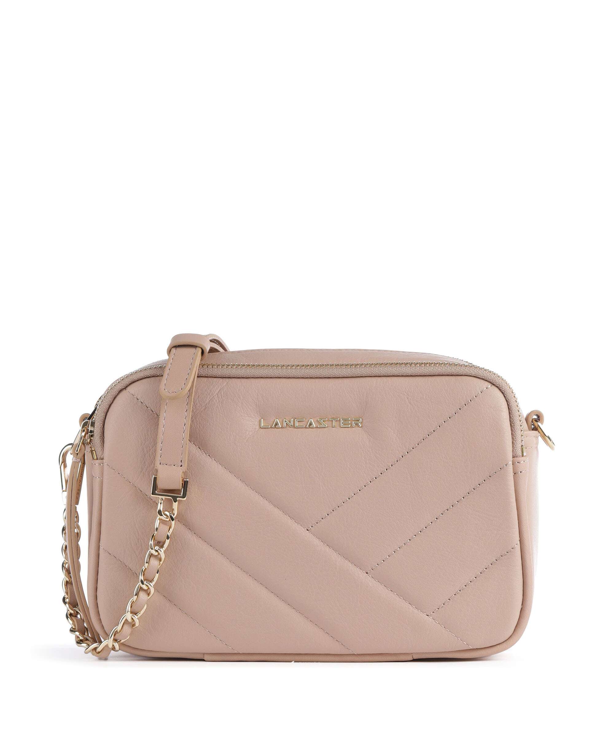 Lancaster Soft Matelassé Sac bandoulière nuderose