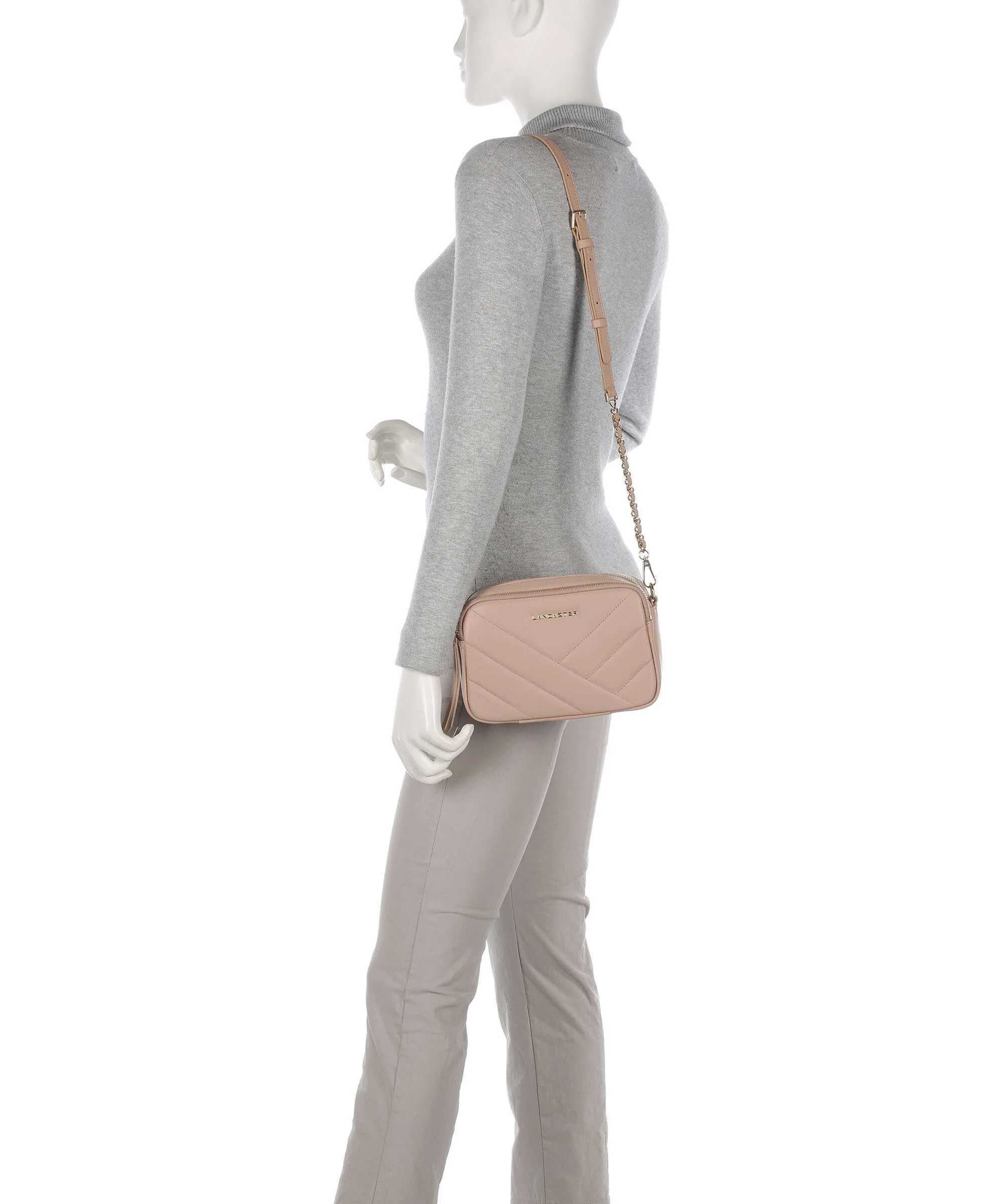 Lancaster Soft Matelassé Sac bandoulière nuderose - Image 3