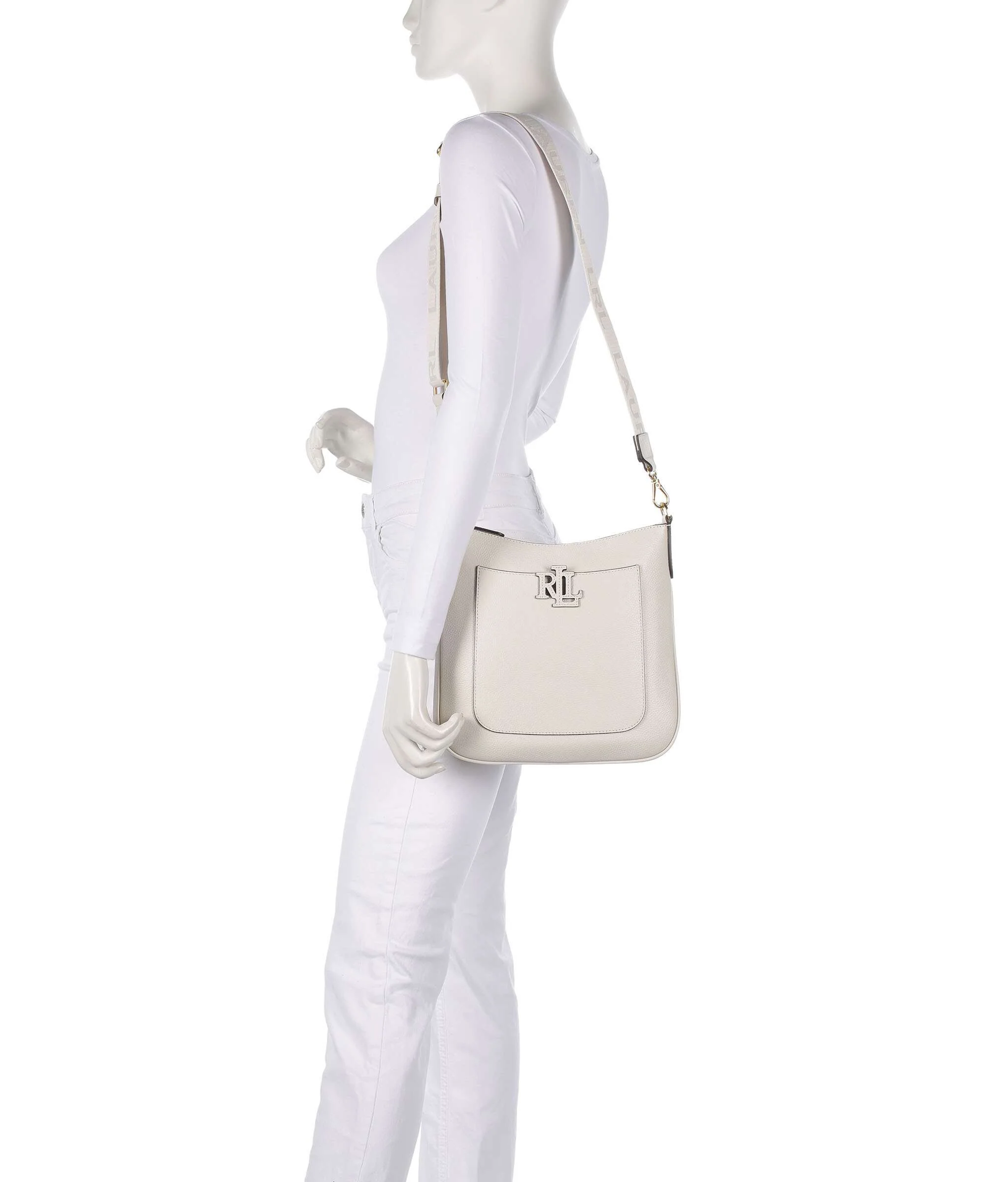 Lauren Ralph Lauren Cameryn 27 Sac bandoulière soft white - Image 3