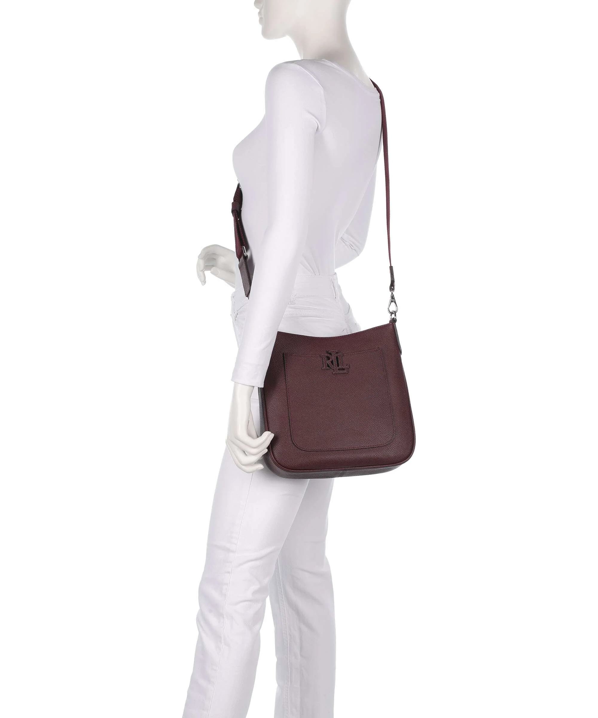 Lauren Ralph Lauren Cameryn 27 Sac bandoulière dark garnet - Image 3
