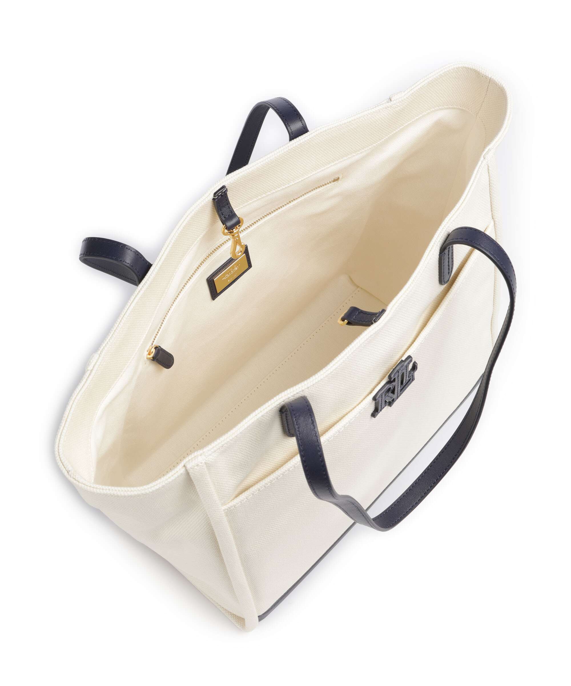 Lauren Ralph Lauren Cameryn Large Cabas natural/refined navy - Image 5
