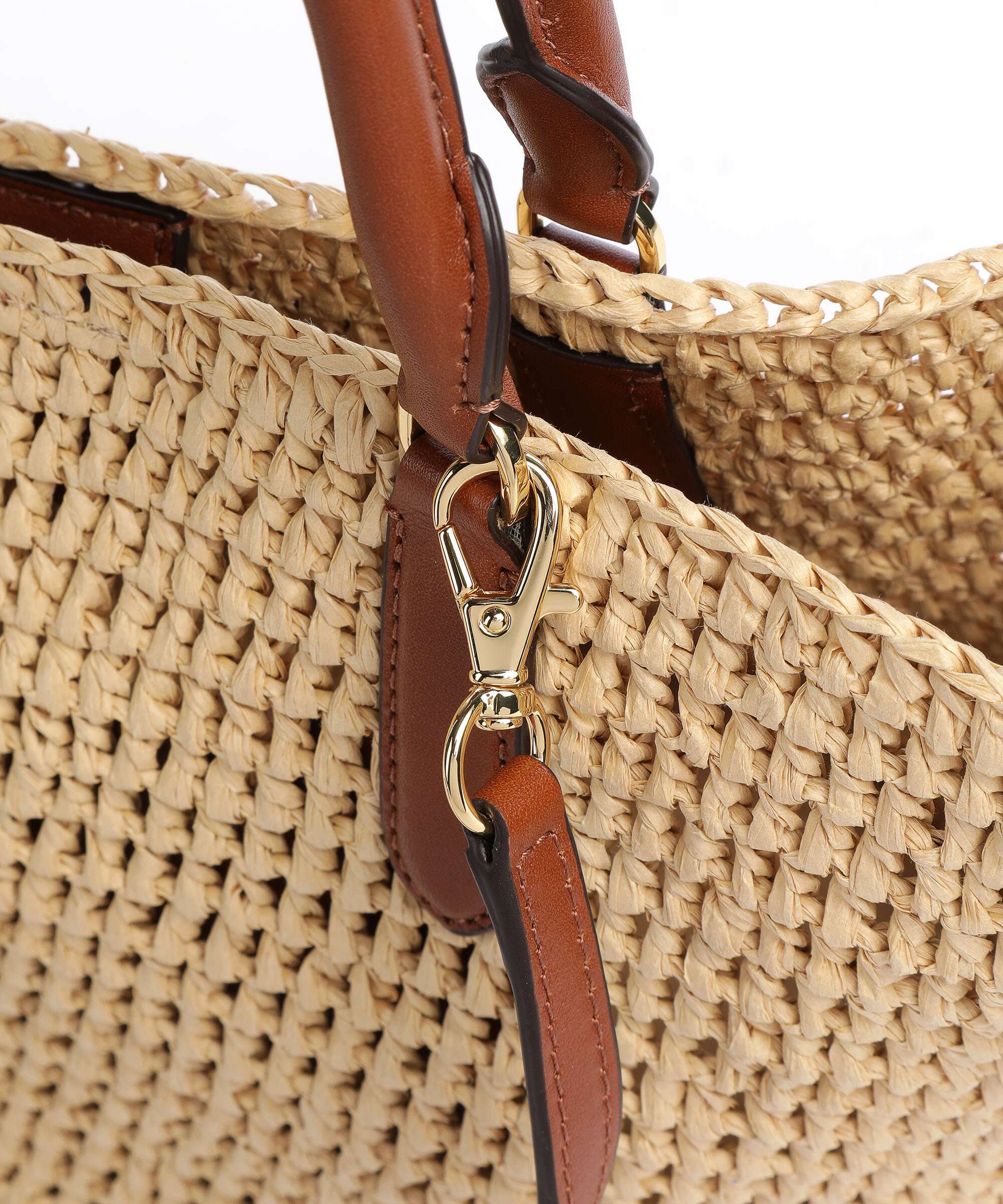 Lauren Ralph Lauren Daphney 20 Straw Sac à main natural/lauren tan - Image 4