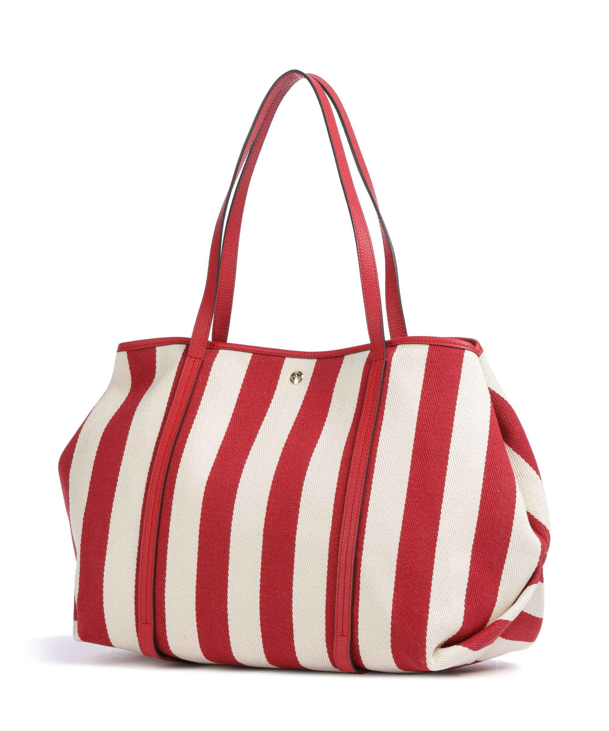 Lauren Ralph Lauren Emerie Extra Large Cabas natural/festive red stripe - Image 4