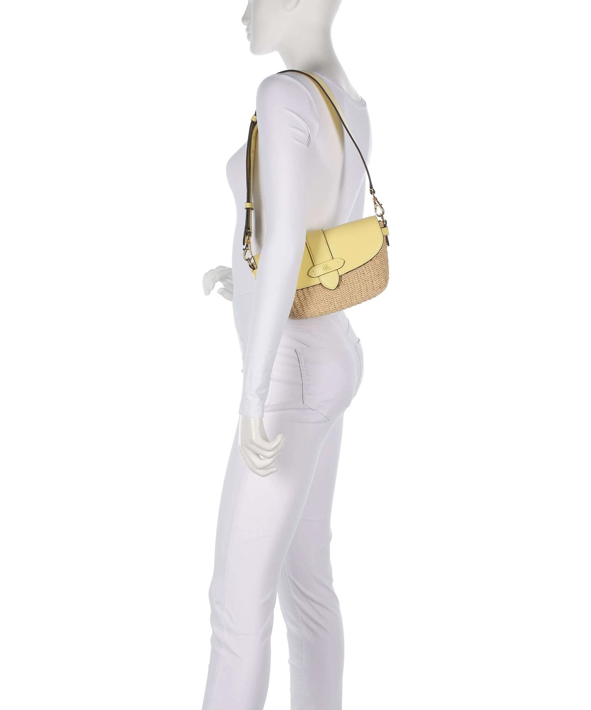 Lauren Ralph Lauren Lynden Small Sac porté épaule natural/lemon sorbet - Image 3