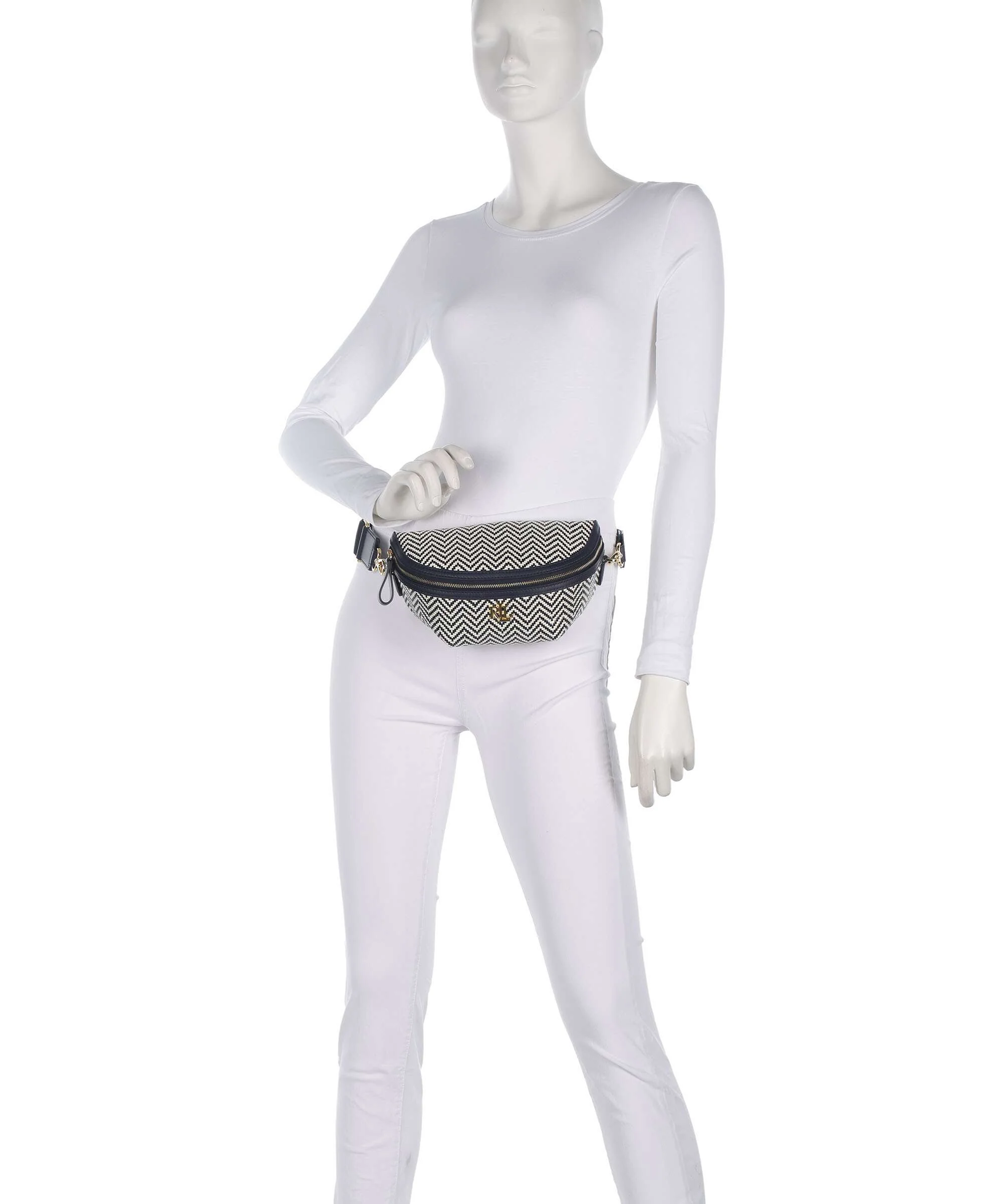Lauren Ralph Lauren Marcy Sac banane refined navy/soft white - Image 3