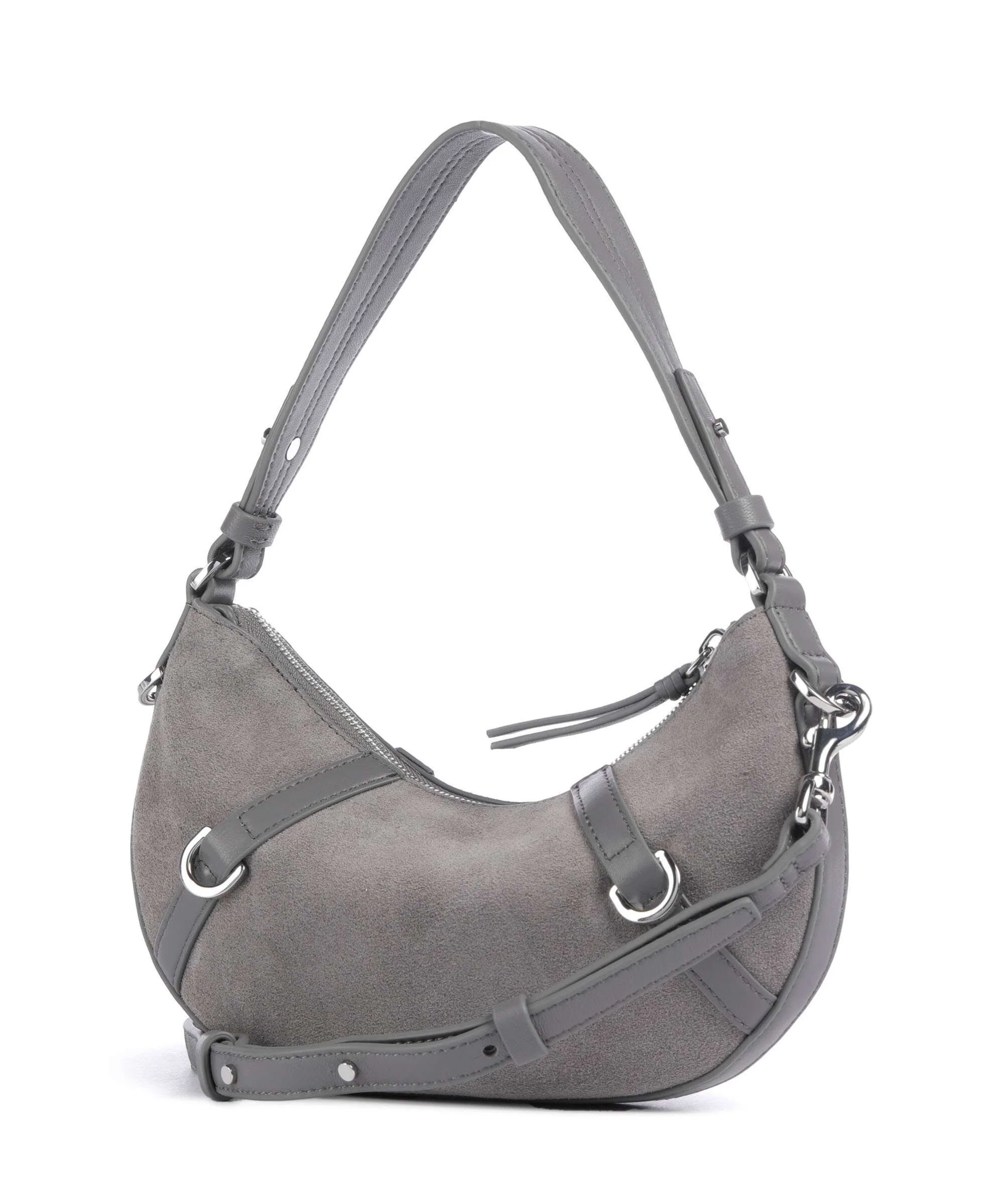 Les Visionnaires Enya Cozy Mini Sac porté épaule titanium grey - Image 2