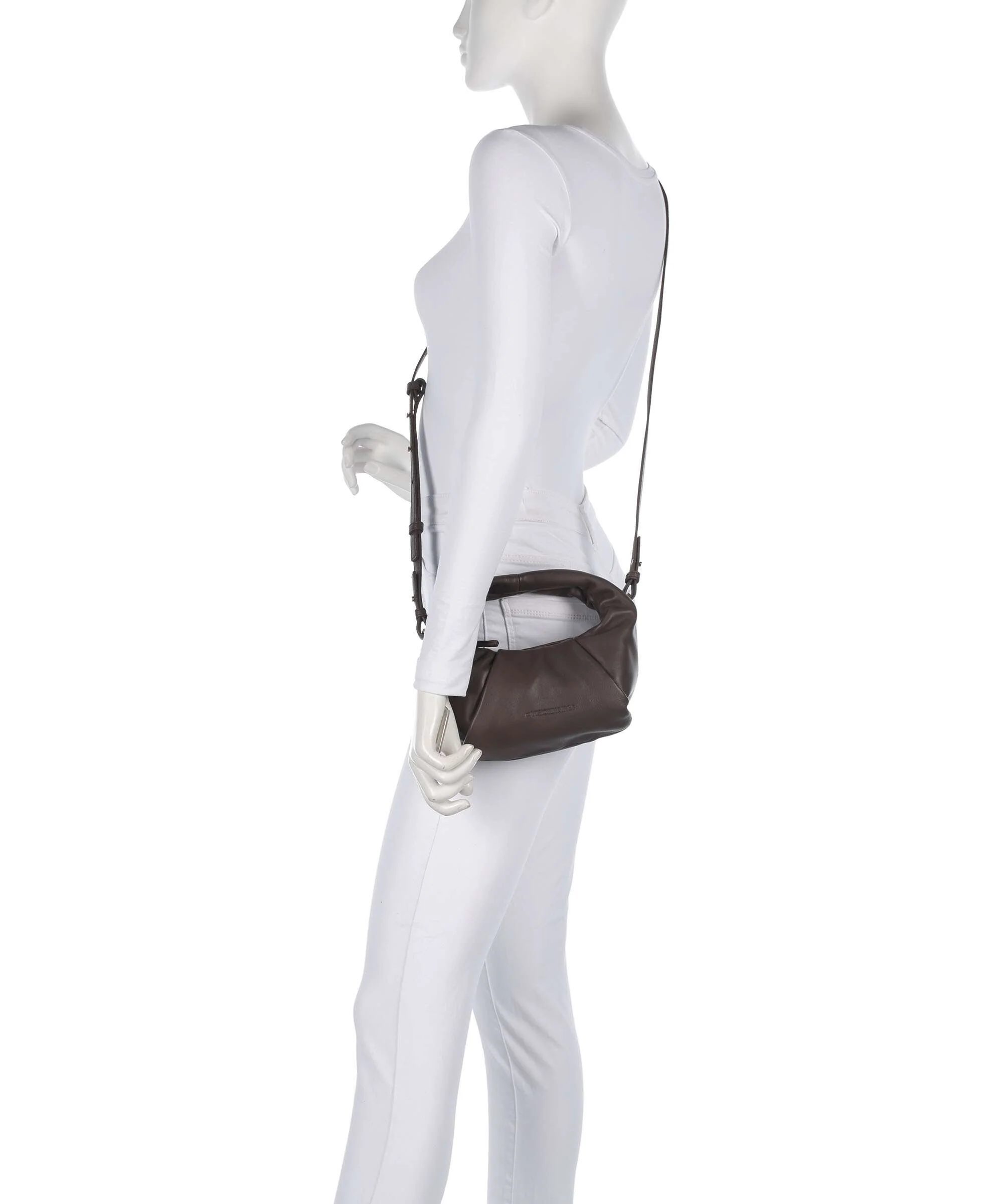Les Visionnaires Greta Essential Silky Mini Sac bandoulière chocolate - Image 3