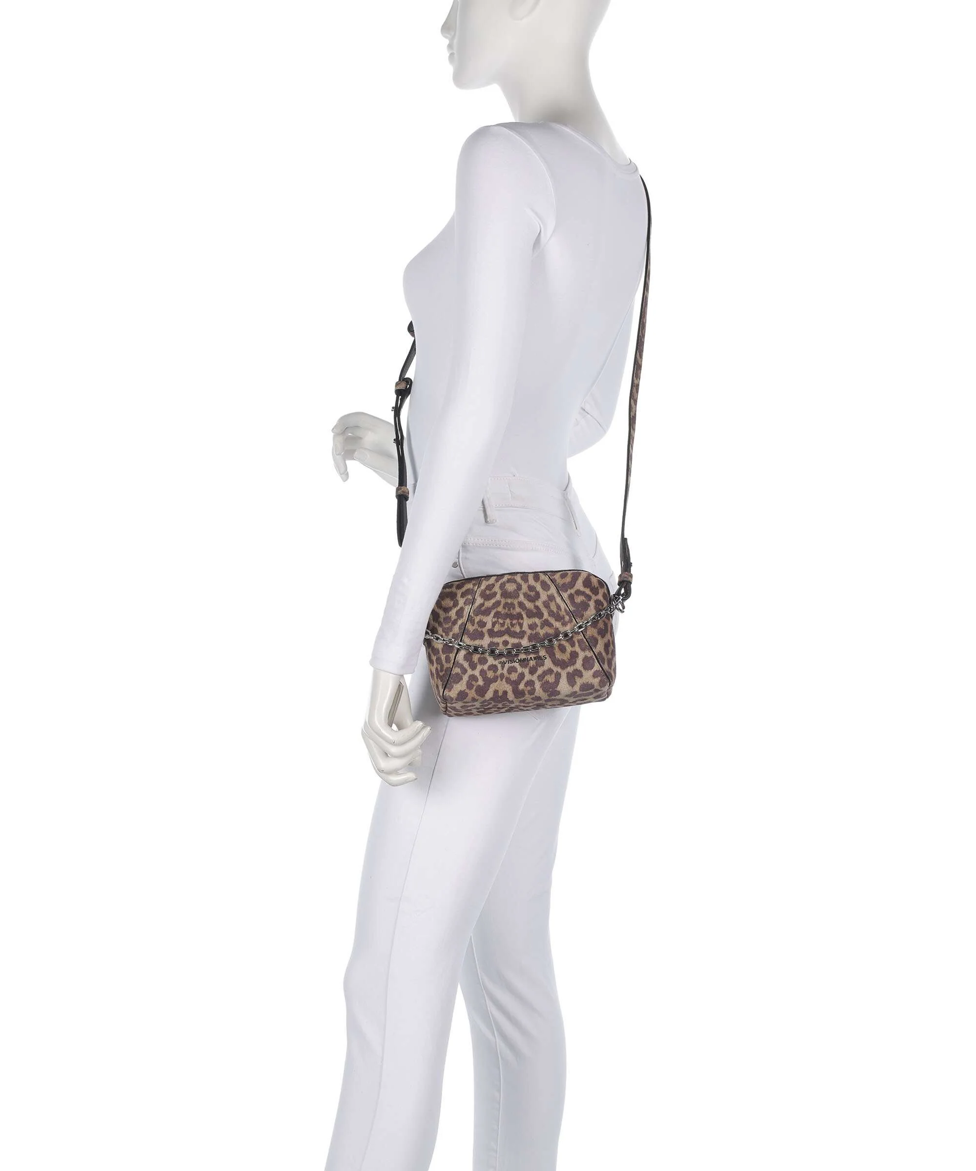 Les Visionnaires Lynn Cozy Chain Sac bandoulière leo print - Image 3