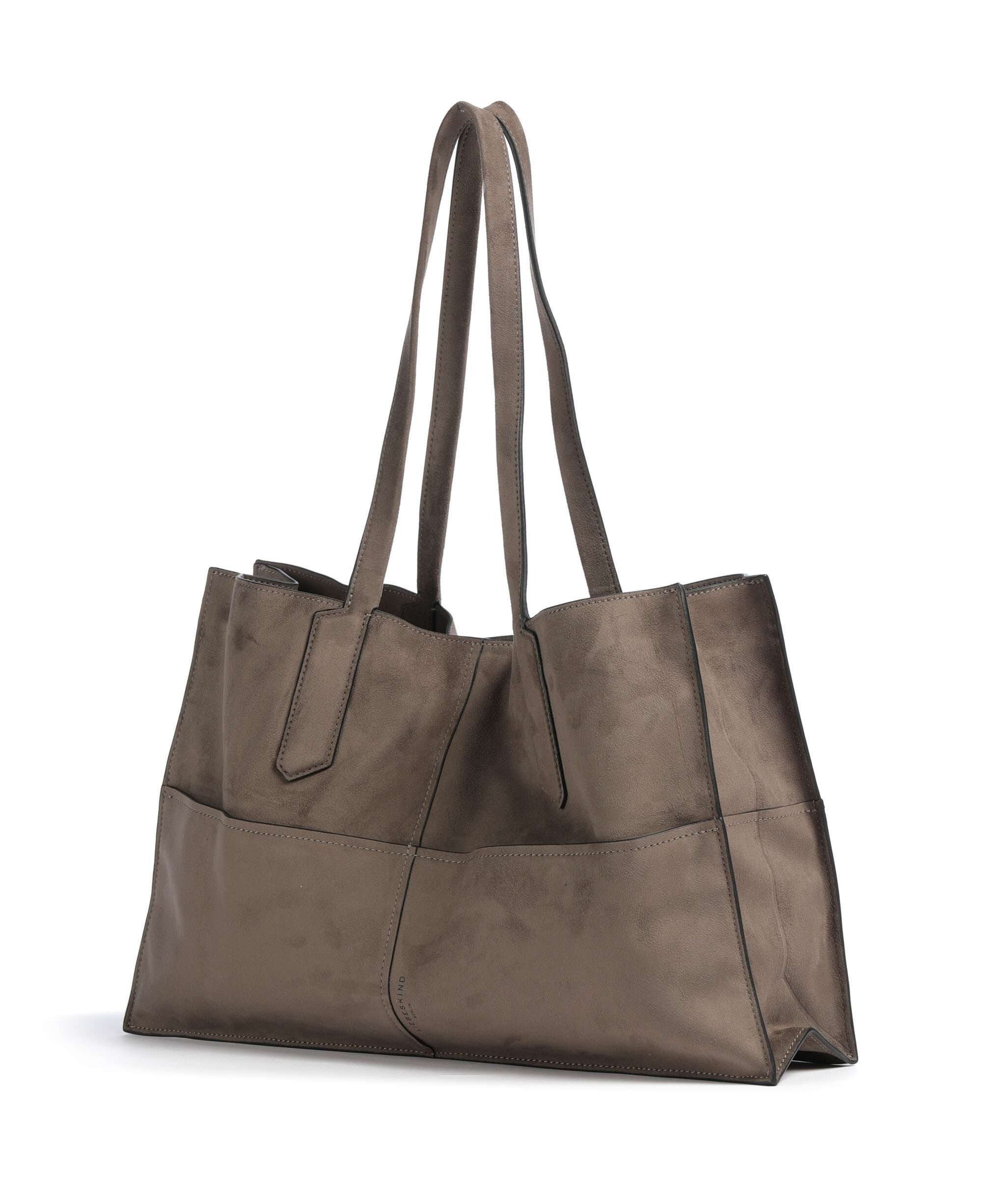 Liebeskind Amy Vegan Suede L Cabas neutral grey - Image 2