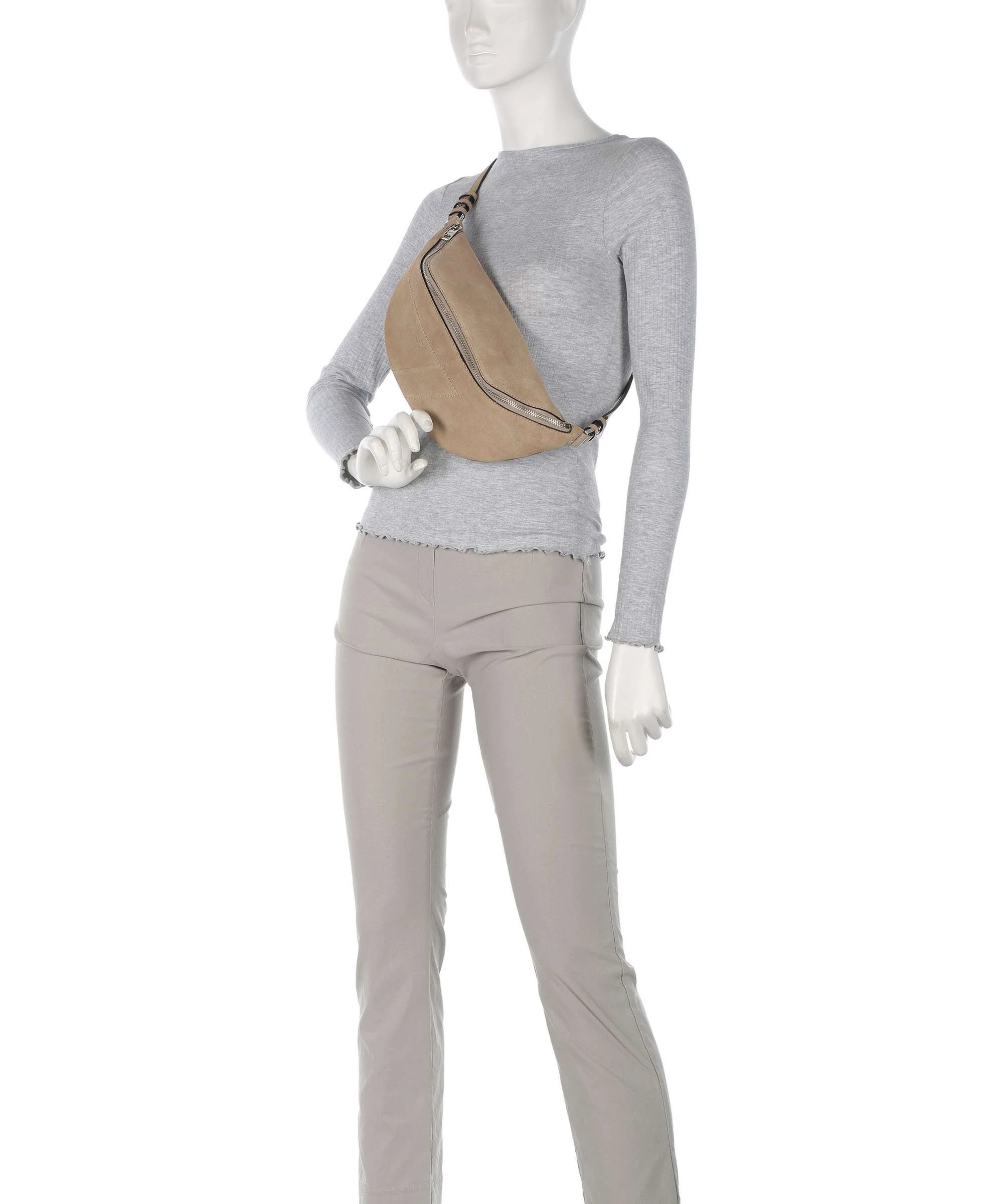 Liebeskind Edda Promo Suede M Sac banane stone - Image 4