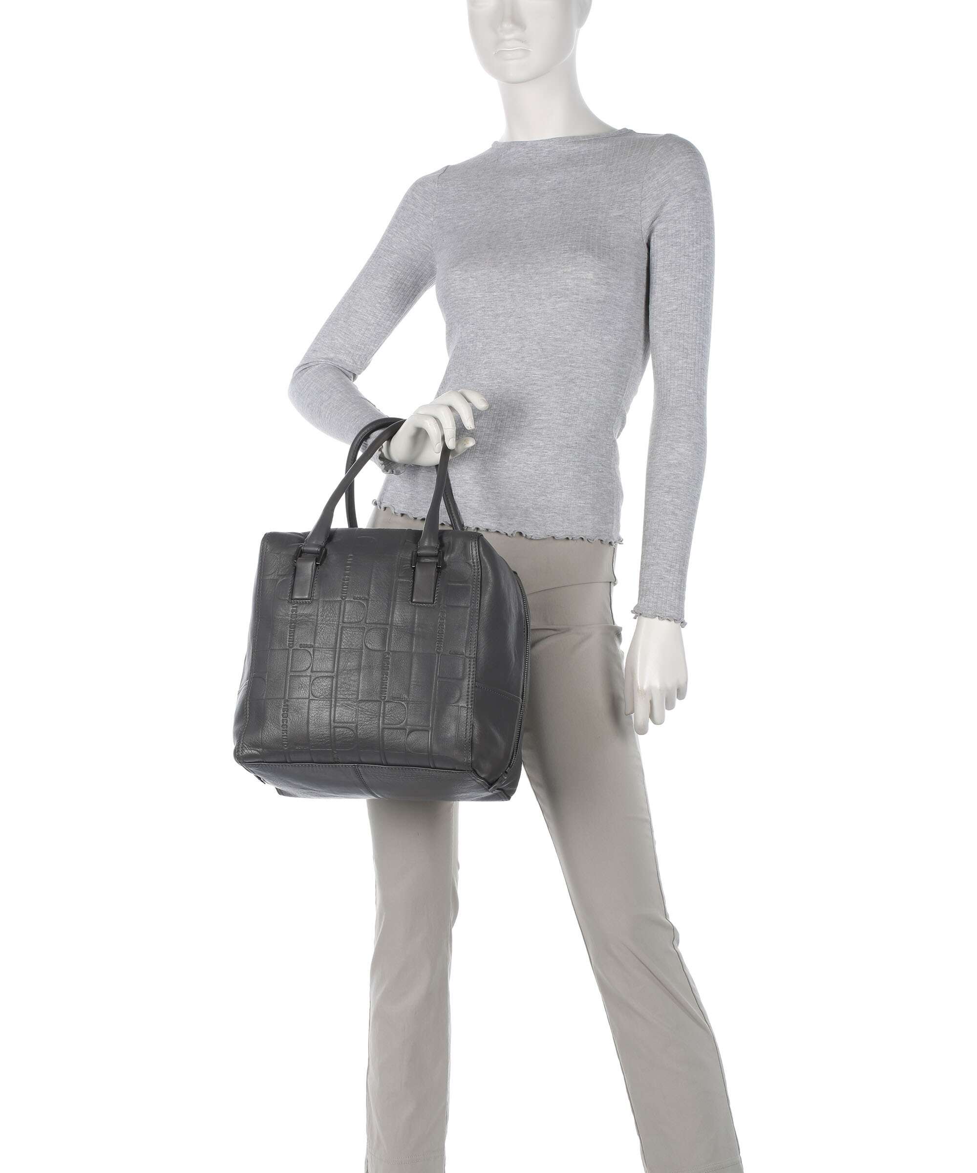 Liebeskind Kayla Monogram Sheep Natural M Sac à main iron - Image 3