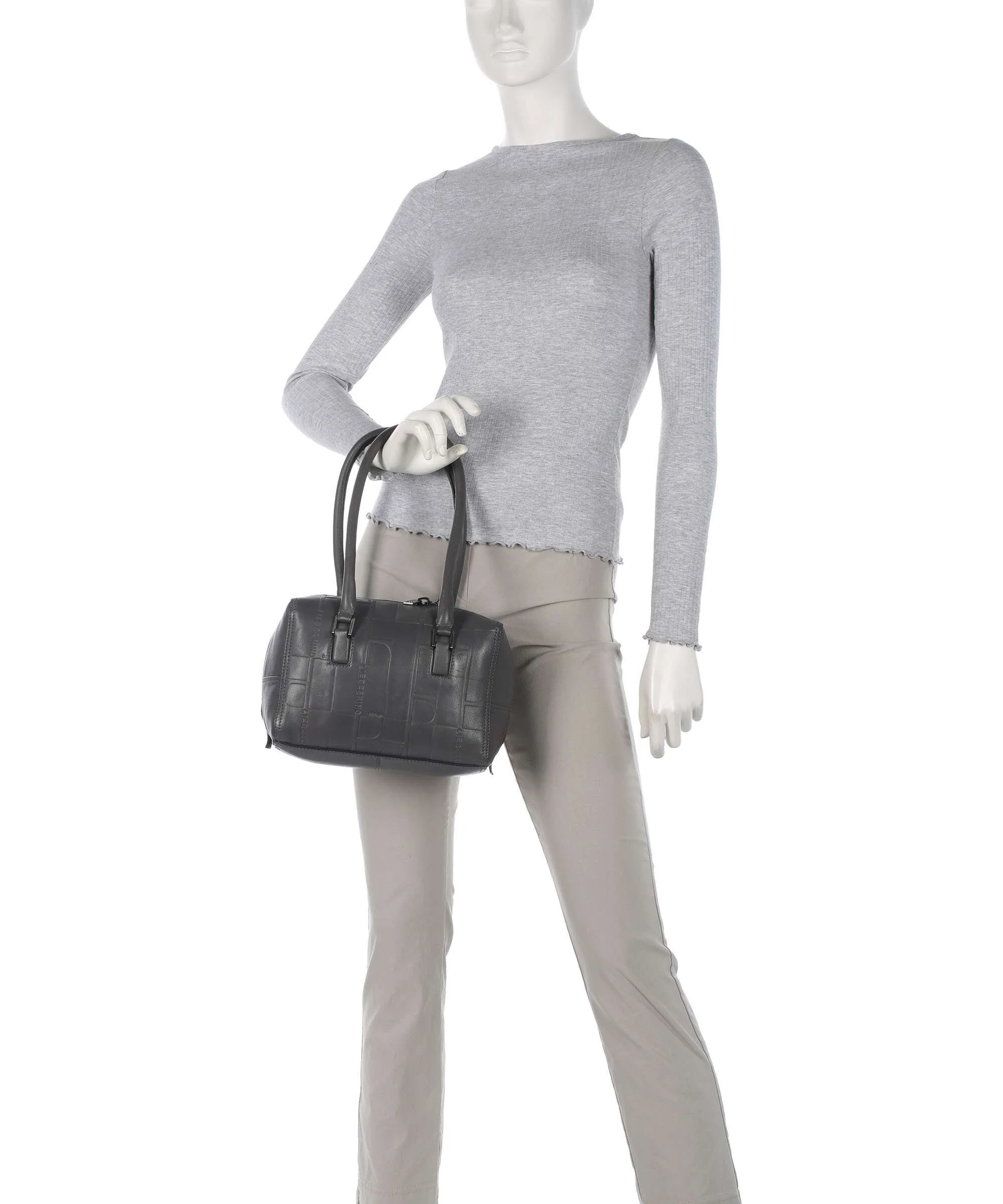 Liebeskind Kayla Monogram Sheep Natural S Sac porté épaule iron - Image 3