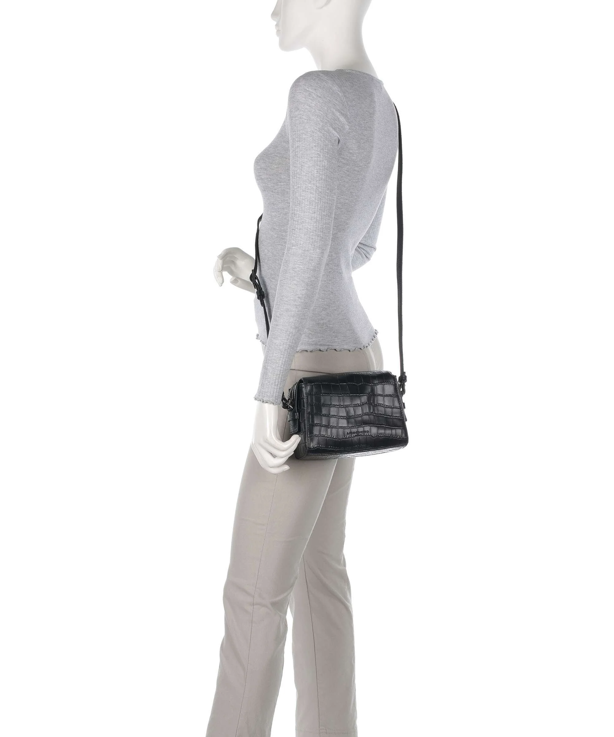 Liebeskind Lou 2 New Croco S Sac bandoulière black - Image 3