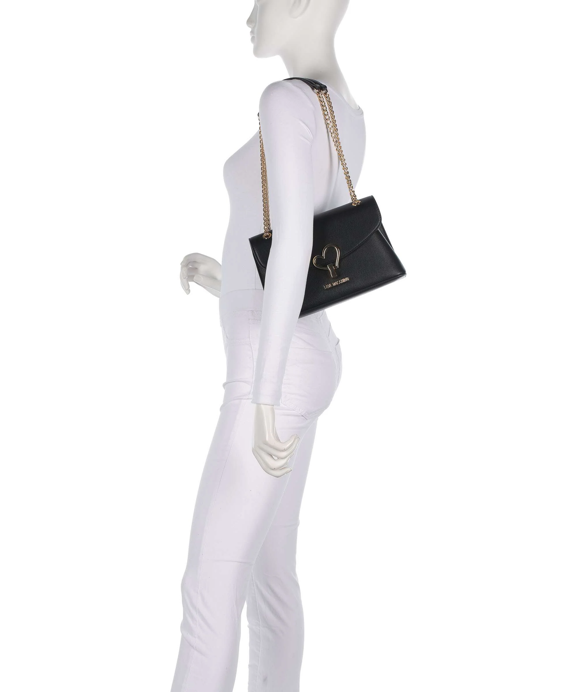 Love Moschino Heart Turnlock Sac porté épaule black - Image 3