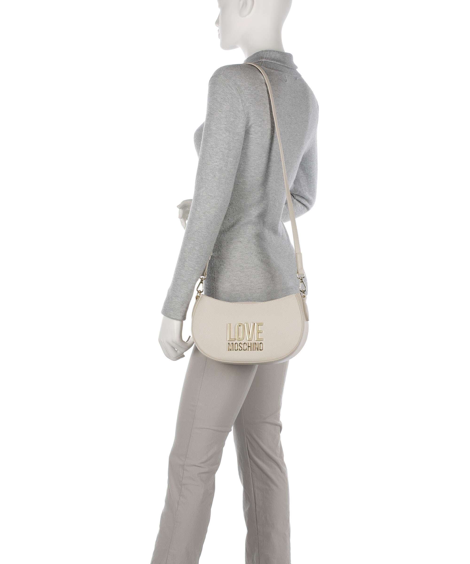 Love Moschino Jelly Logo Sac bandoulière avorio - Image 3