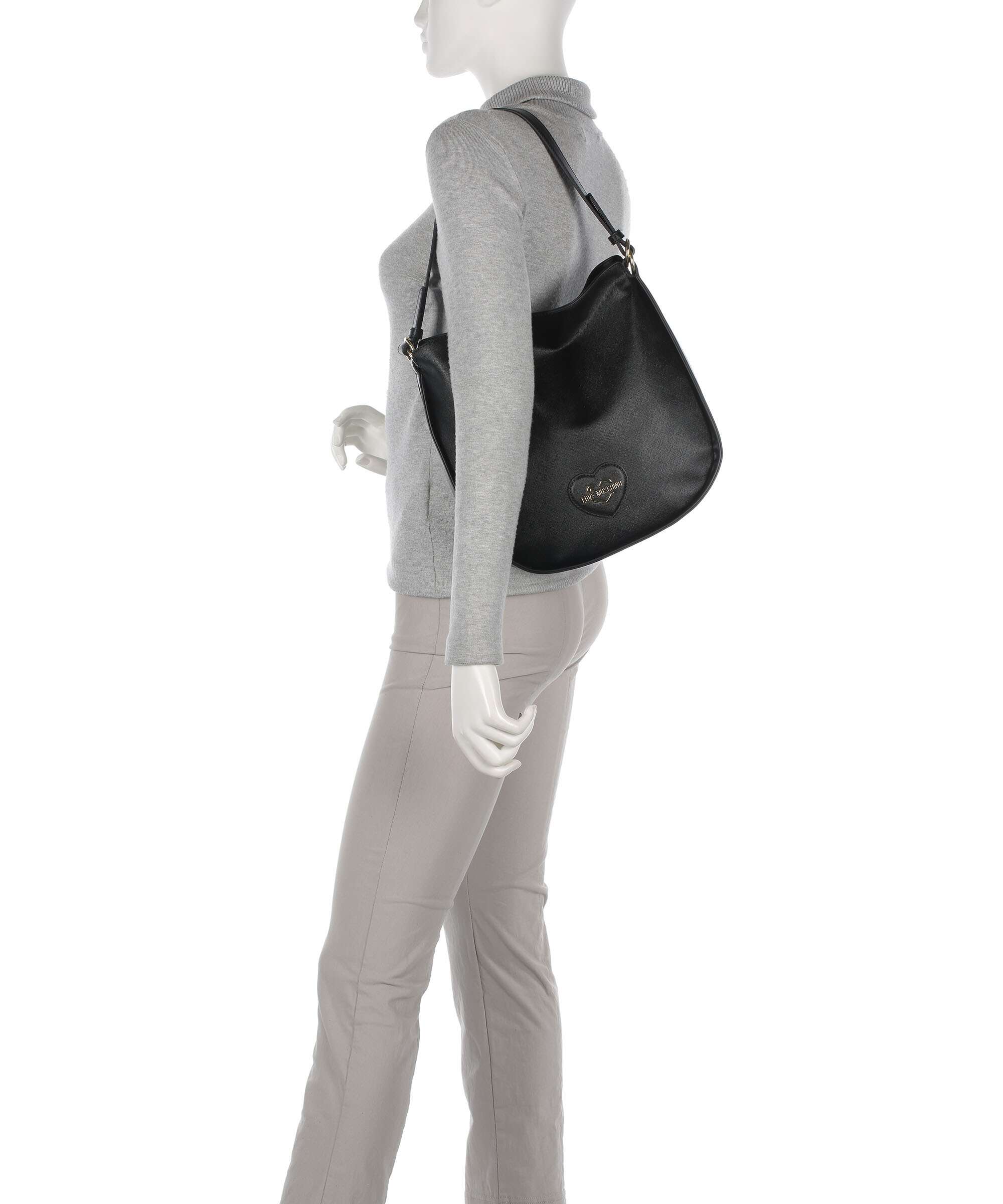 Love Moschino Sweet Heart Sac fourre-tout nero - Image 3