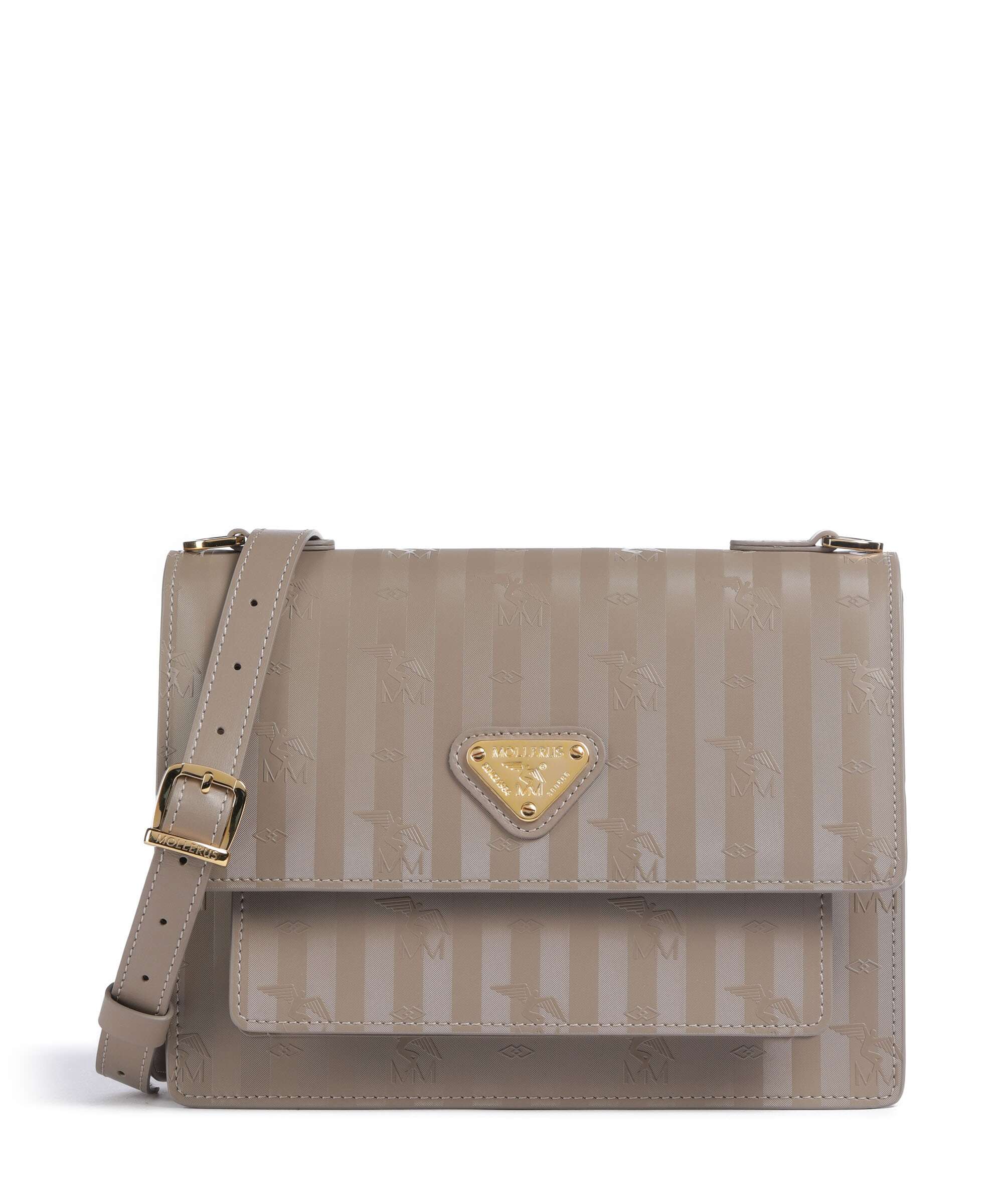 Maison Mollerus Vinerus Fey Sac bandoulière taupe grau