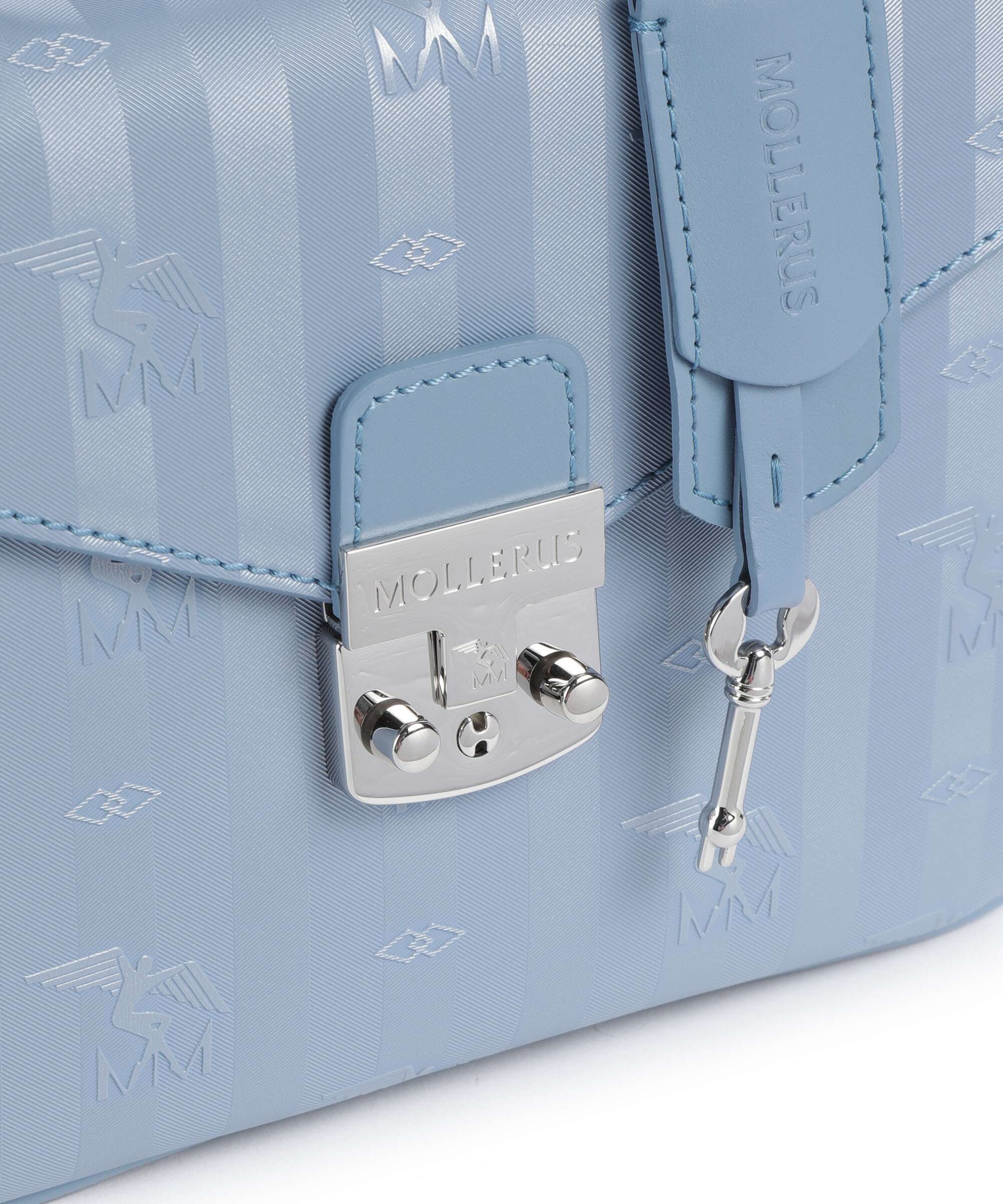 Maison Mollerus Vinerus Meyrin Sac bandoulière metallic silber/sky - Image 4