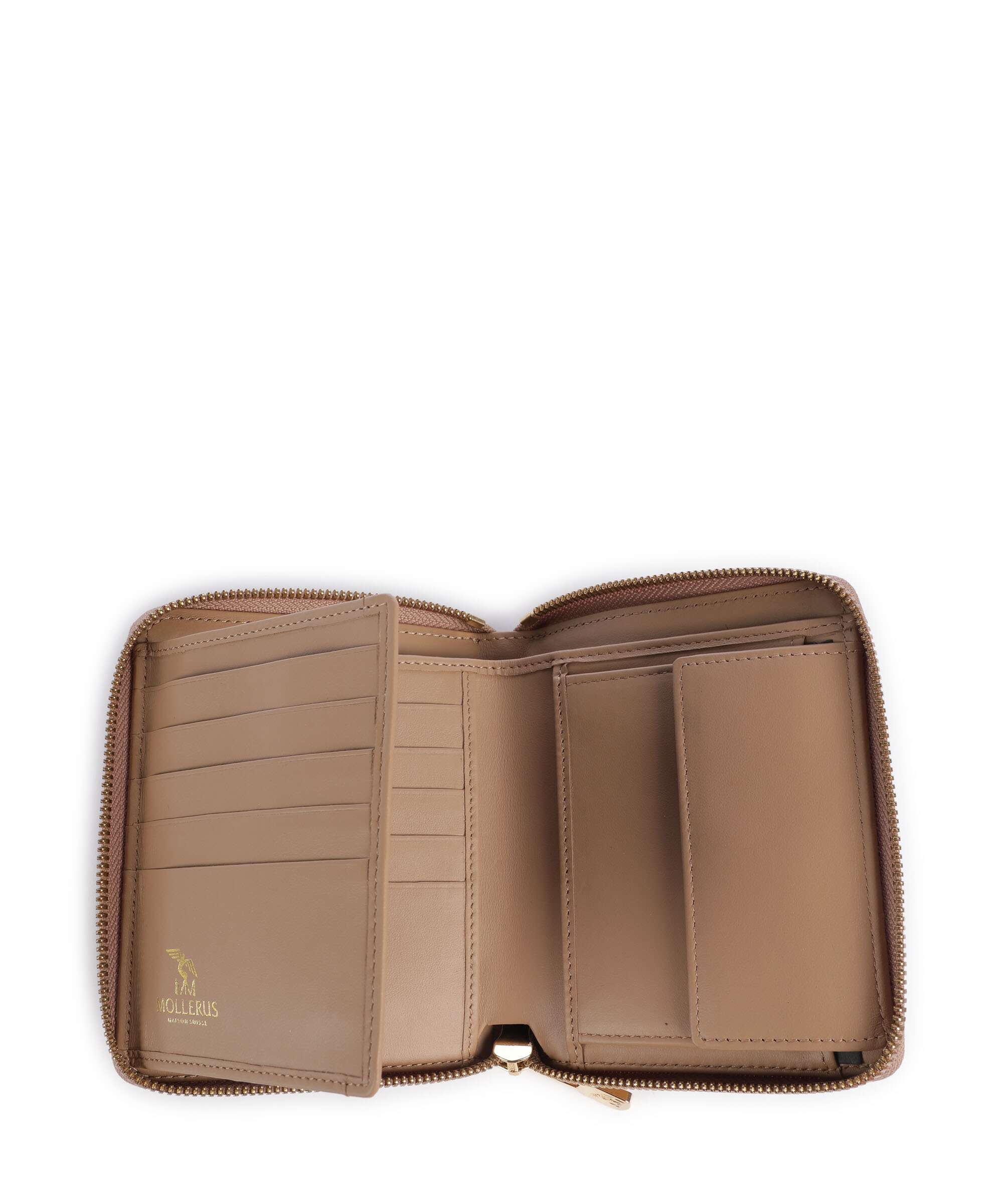 Maison Mollerus Vinerus Niederhorn Portefeuille cappuccino beige - Image 2