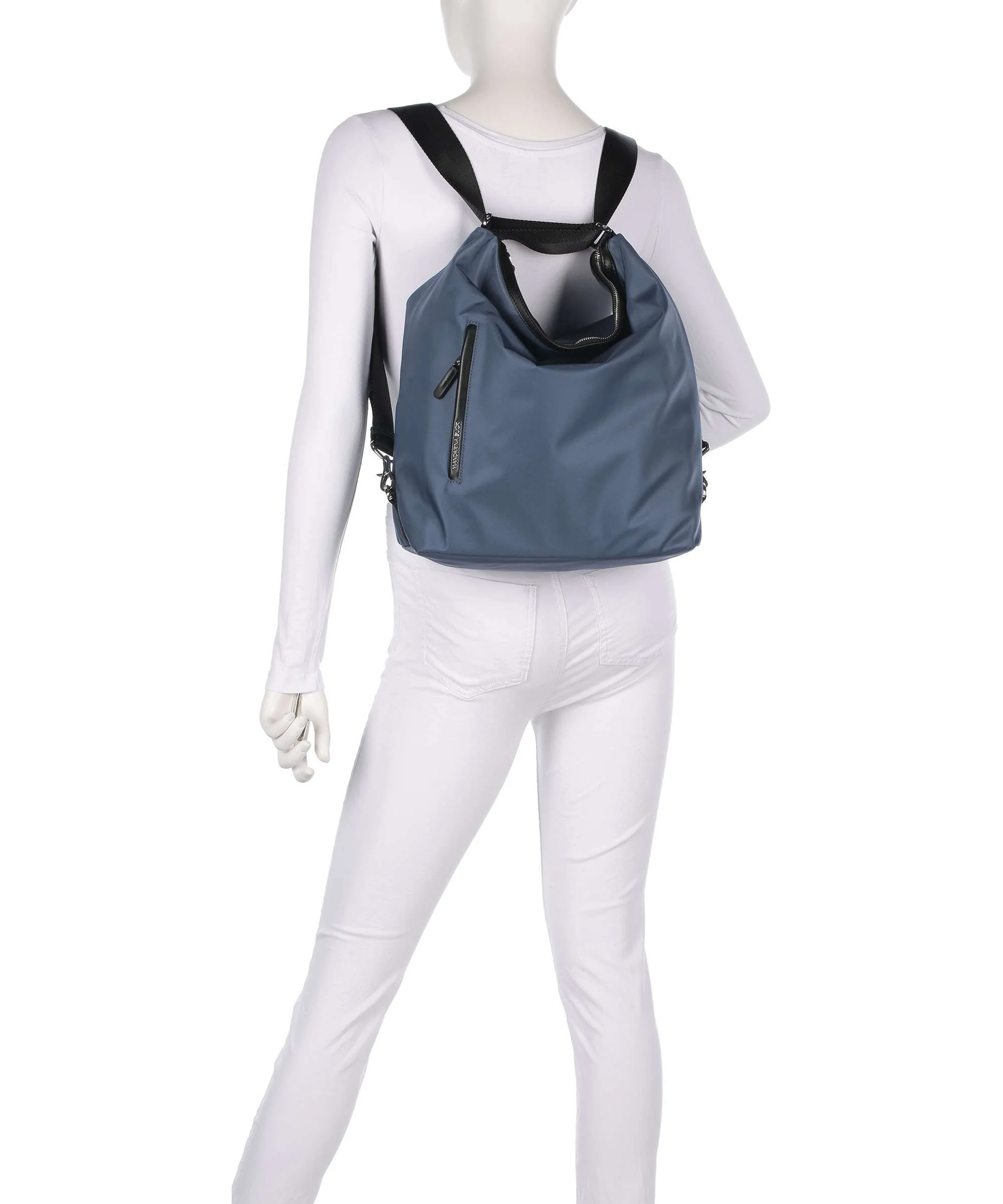 Mandarina Duck Hunter Sac à main porté dos blue wing - Image 4