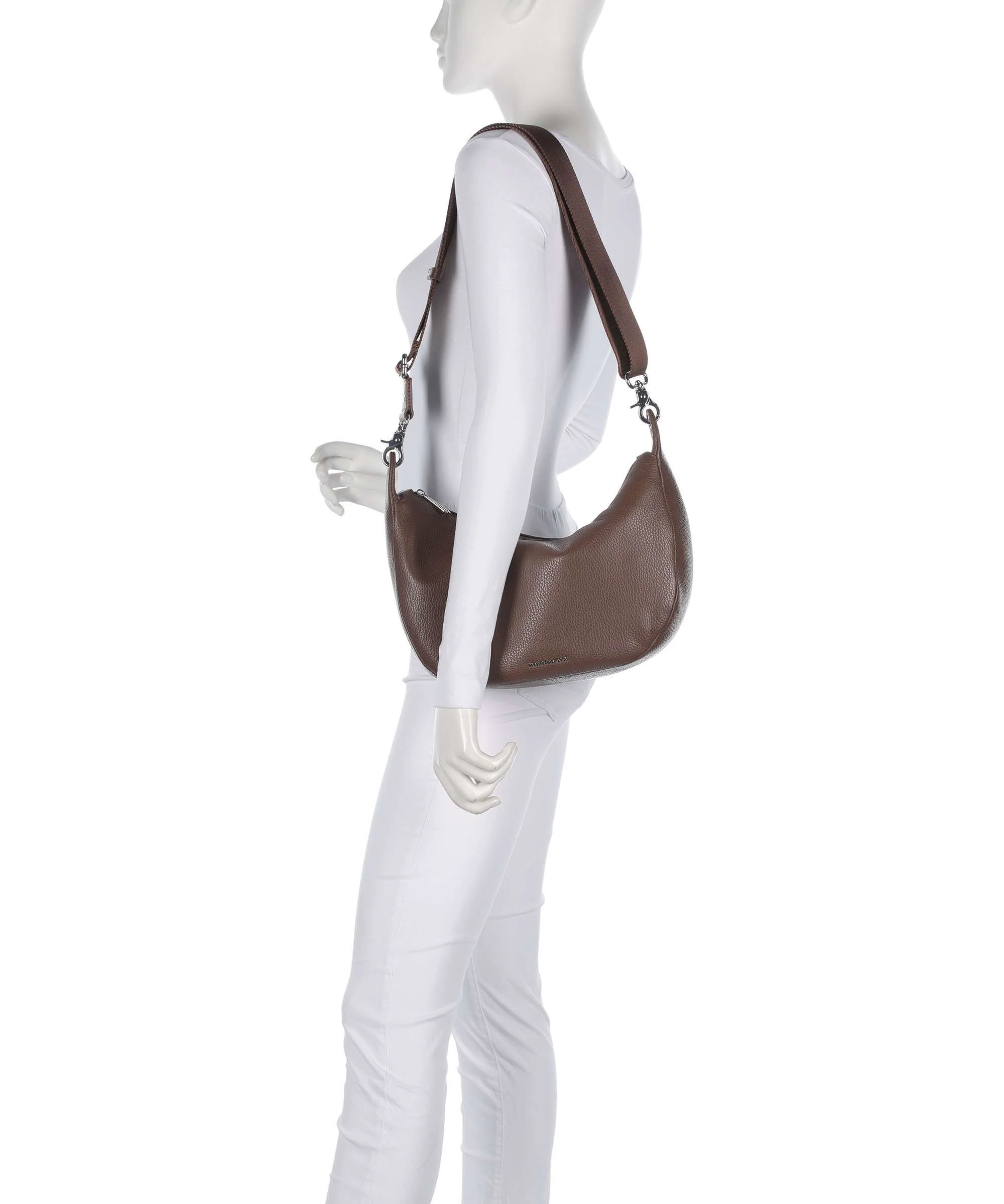 Mandarina Duck Mellow Leather Sac porté épaule milk chocolate - Image 3
