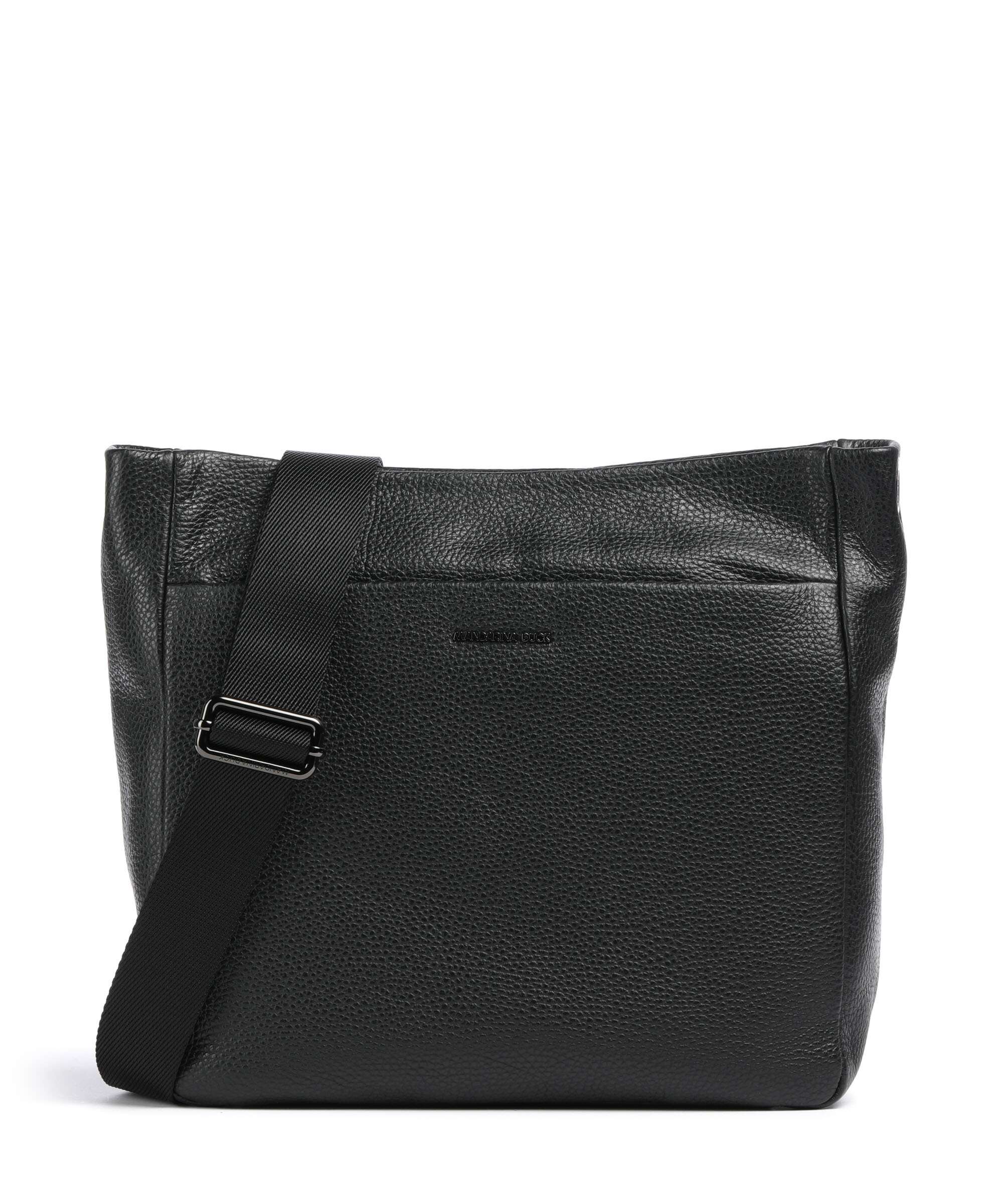 Mandarina Duck Mellow Leather Sac porté épaule nero