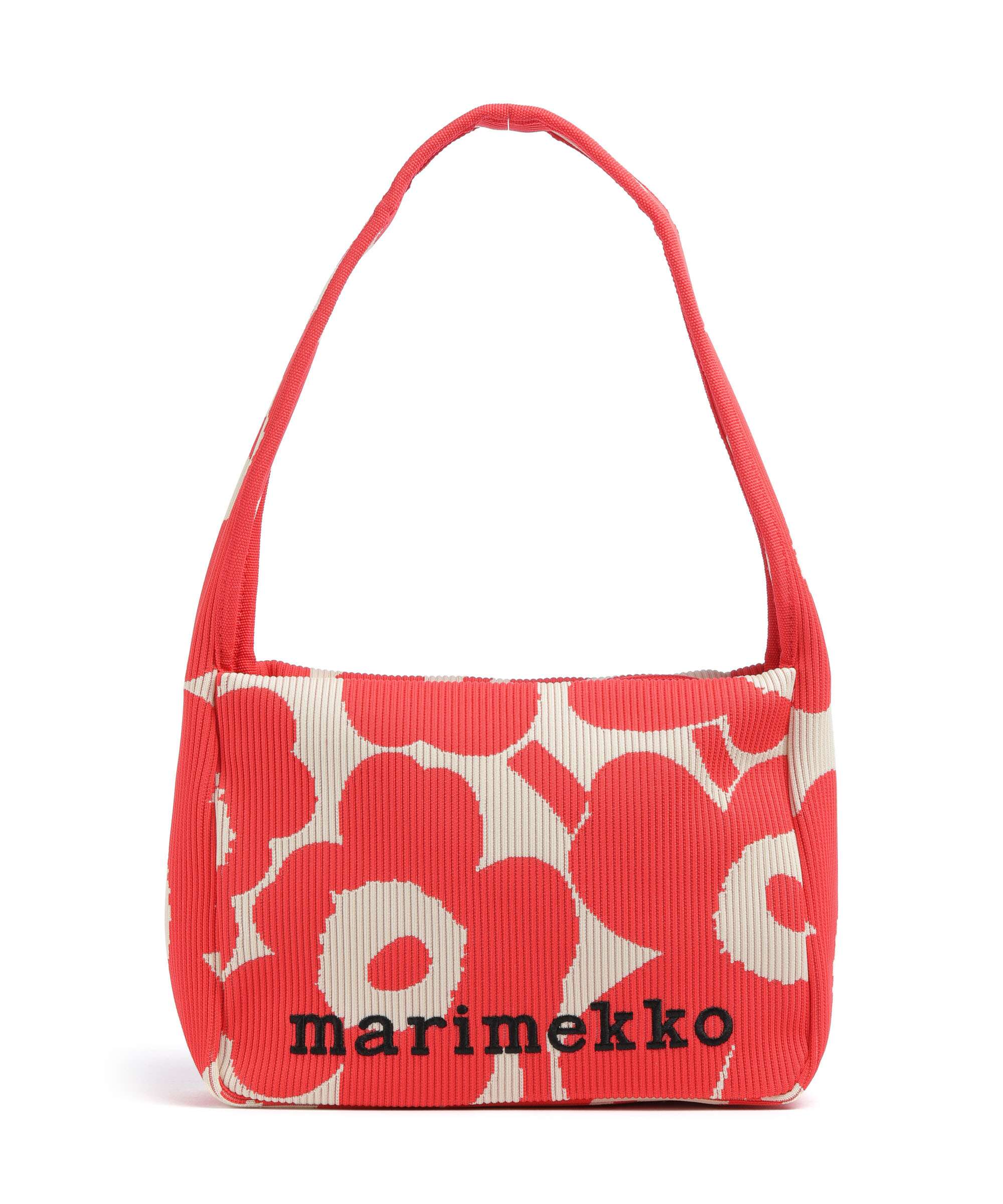 Marimekko Knitted Unikko Sac porté épaule pink/beige