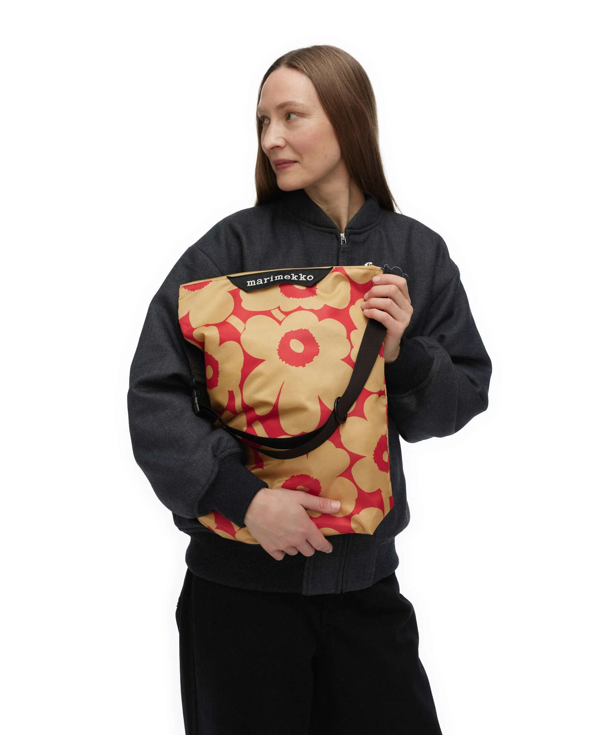 Marimekko Neat Unikko M Sac fourre-tout light brown/red - Image 3