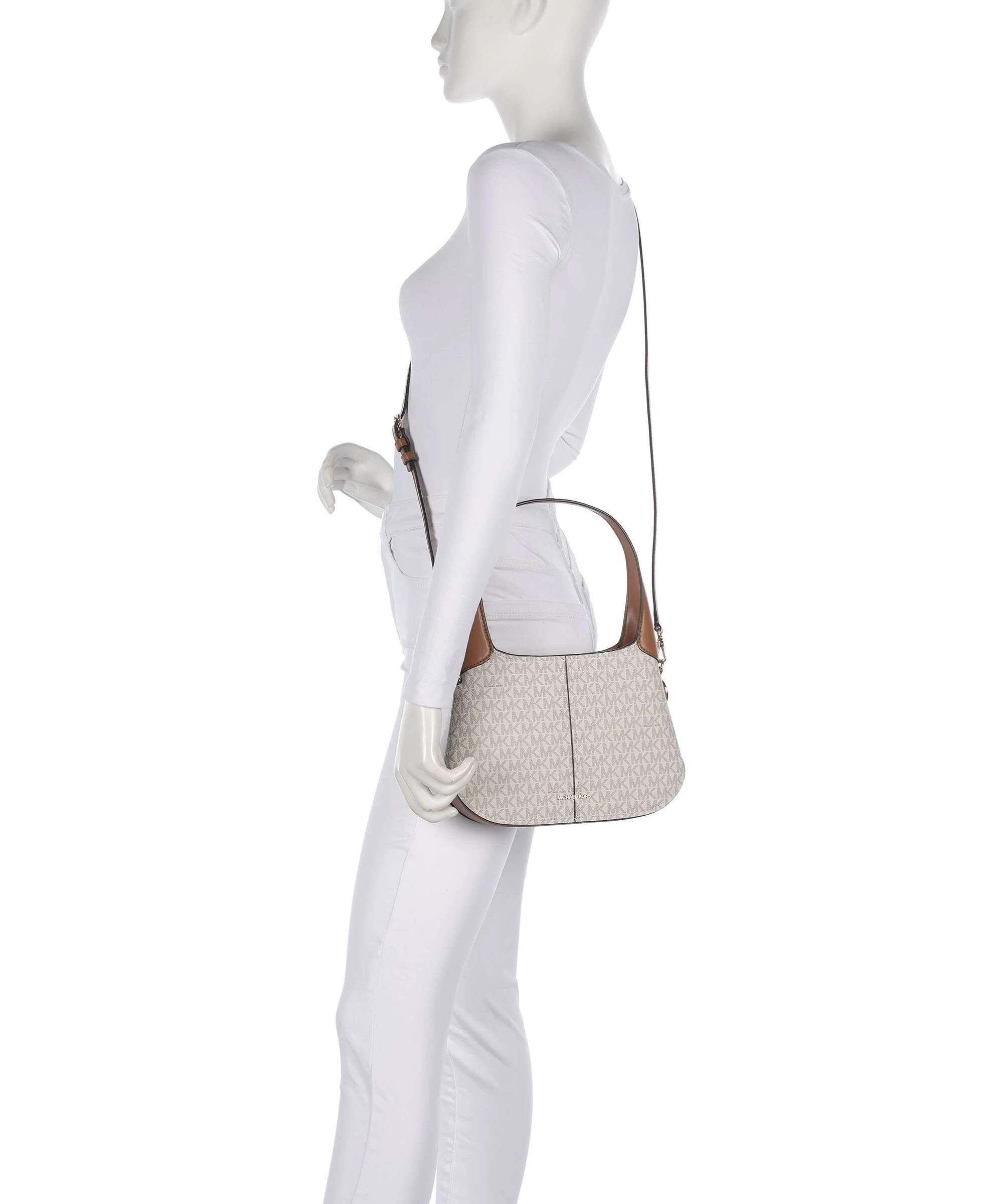 Michael Kors Alice Small Sac porté épaule vanilla/acorn - Image 4