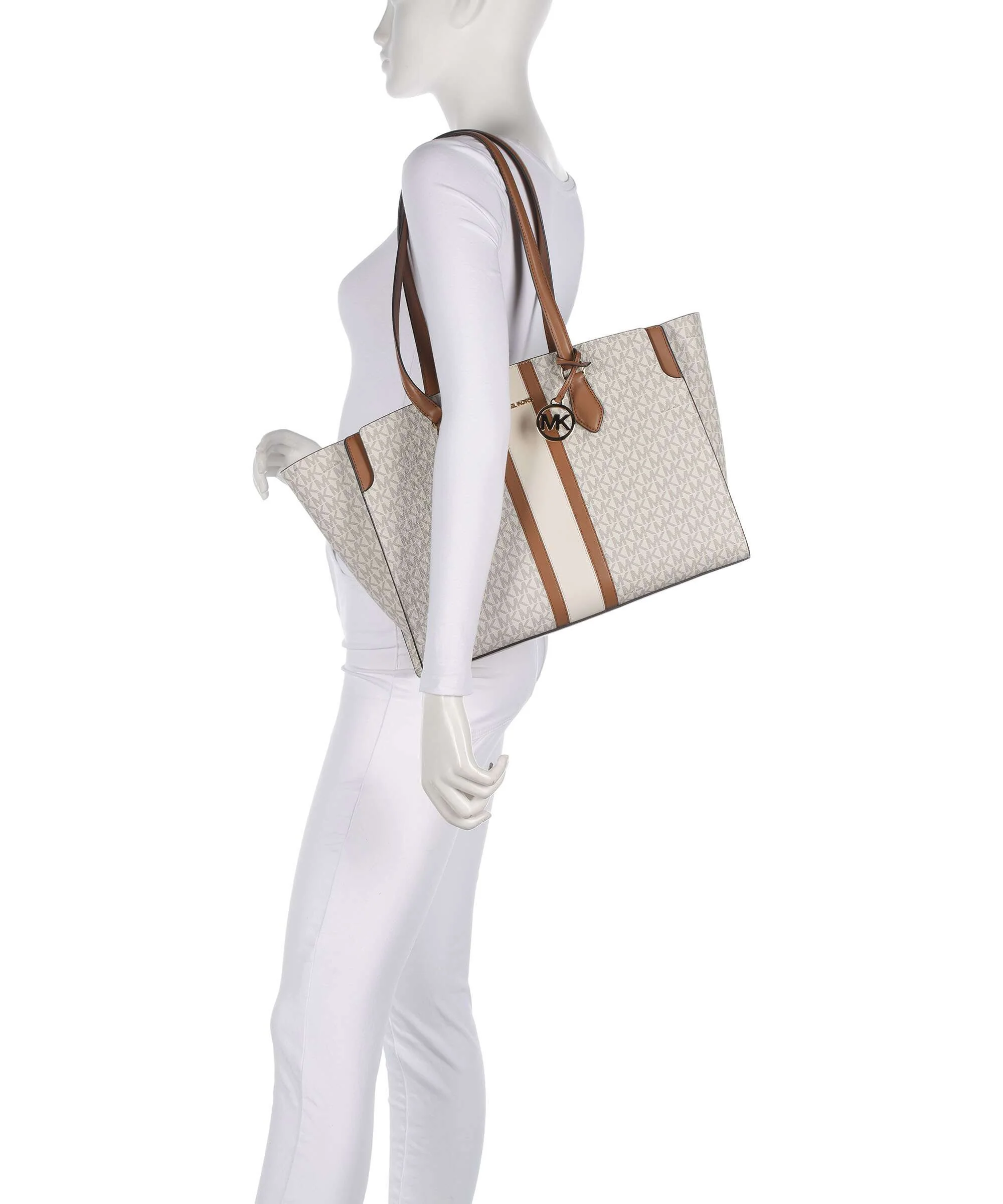 Michael Kors Becca Large Cabas vanilla/acorn - Image 3