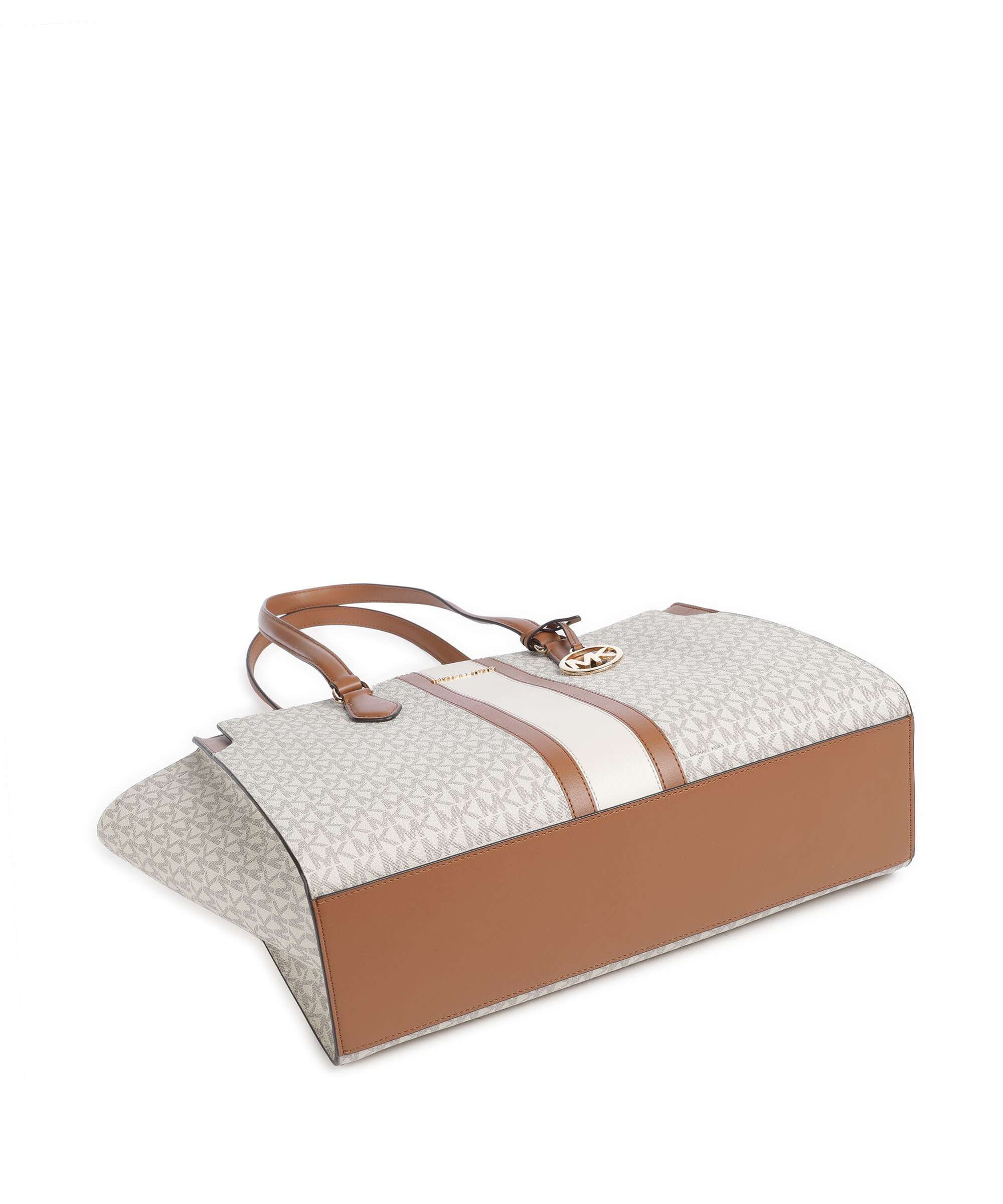 Michael Kors Becca Large Cabas vanilla/acorn - Image 4
